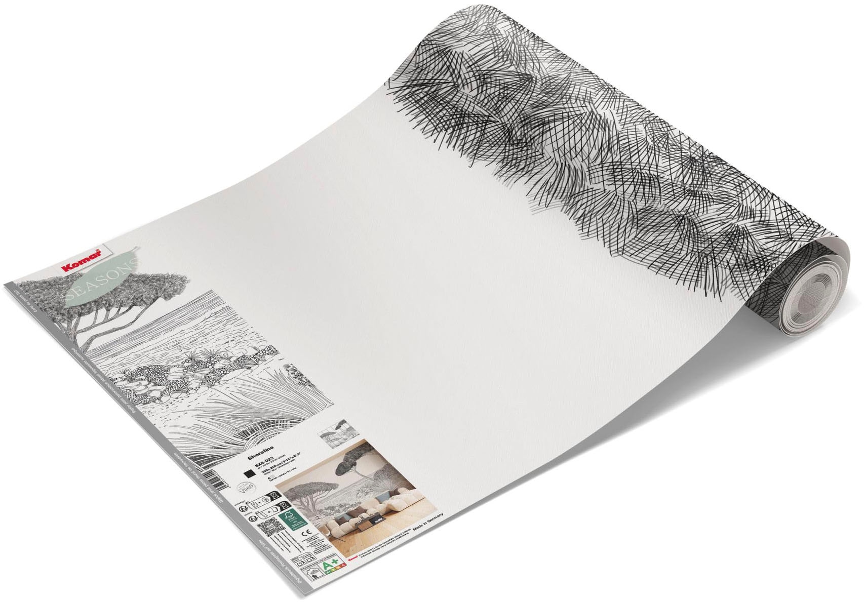 Komar Fototapete »Vlies Fototapete - Shoreline - Grösse 300 x 250 cm« Motiv | bedruckt glatt