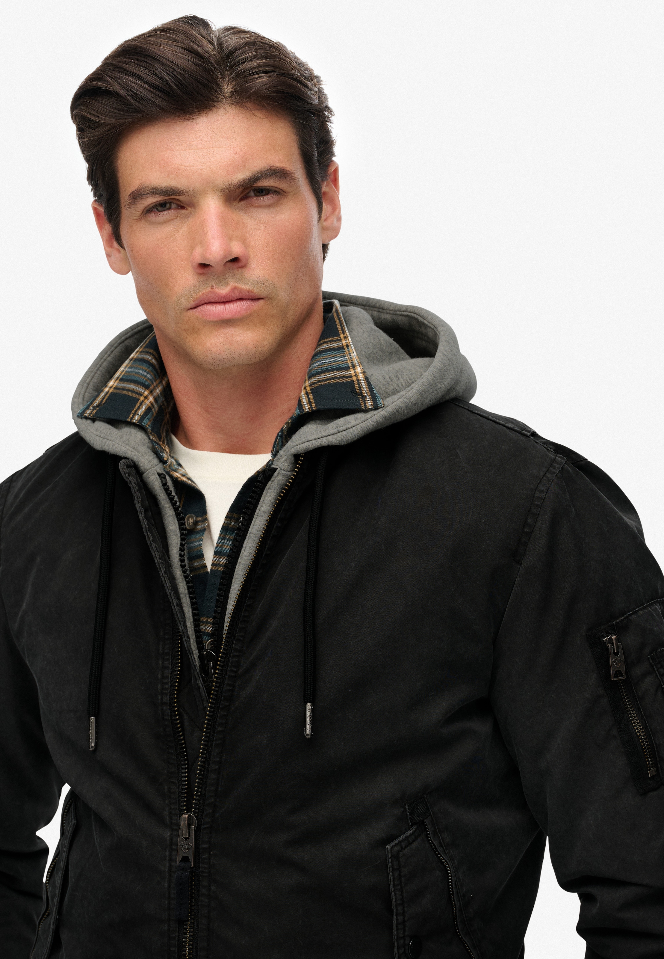 Superdry Parka »MILITARY MA1 BOMBER JACKET« ohne Kapuze