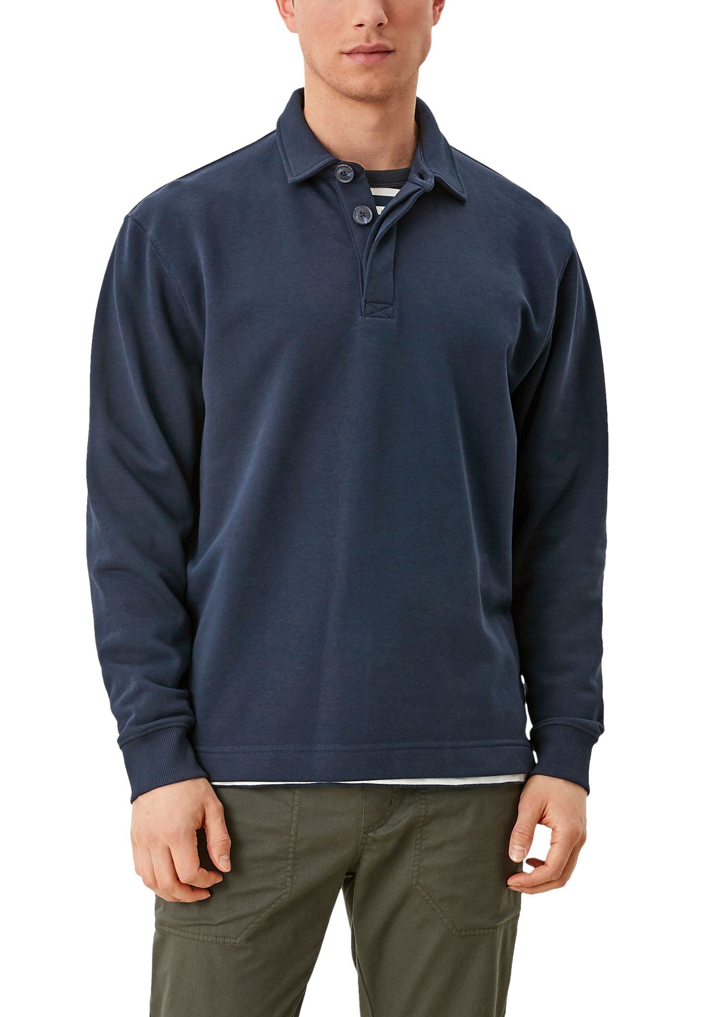 Image of s.Oliver Sweatshirt, mit Knopfleiste bei Ackermann Versand Schweiz