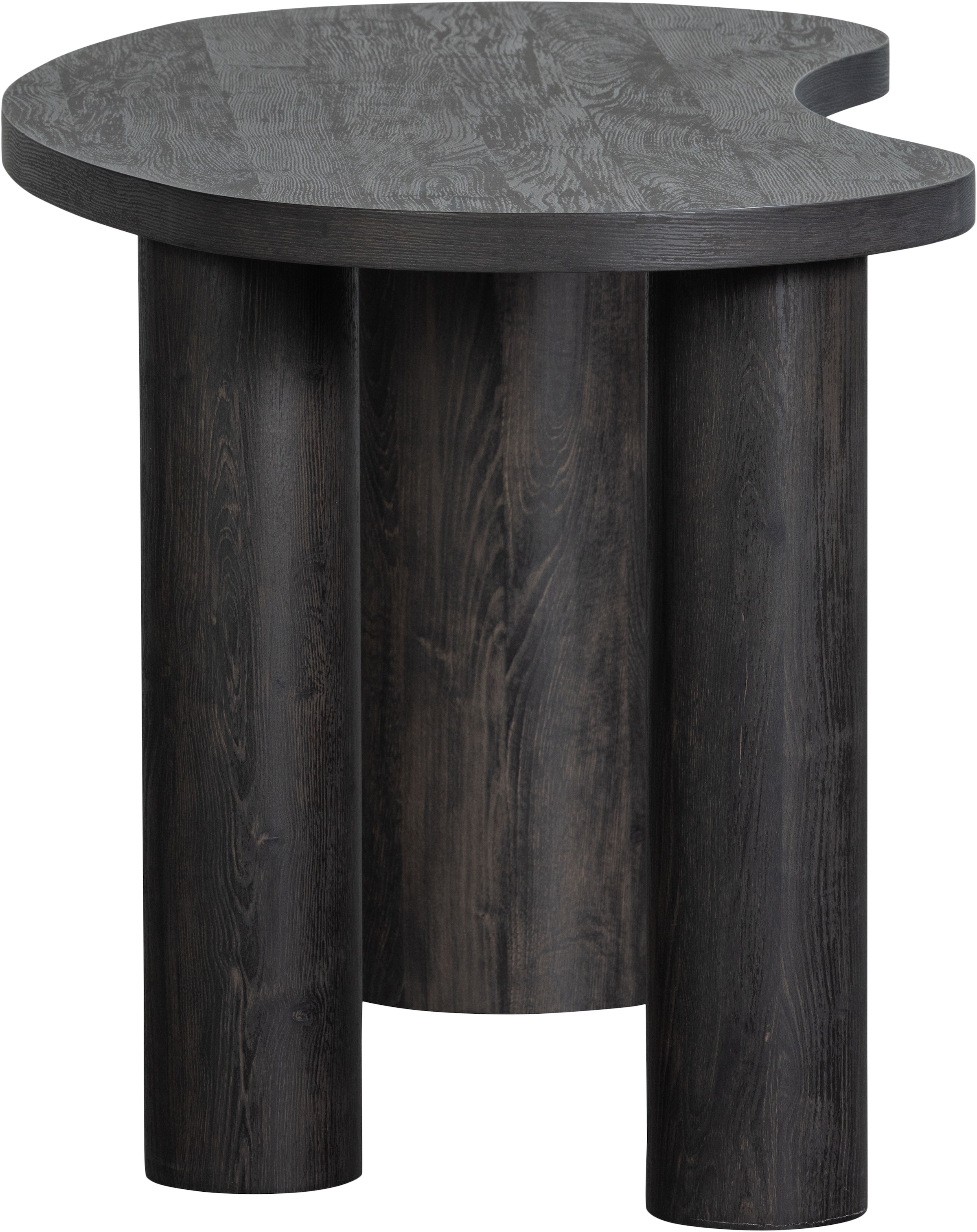 WOOOD Schreibtisch »Maan aus MDF mit 3D-Papierbelag, organische Form 150x70x75 cm« Tragkraft 100 kg, einfach zu montieren, sichtbare Maserung