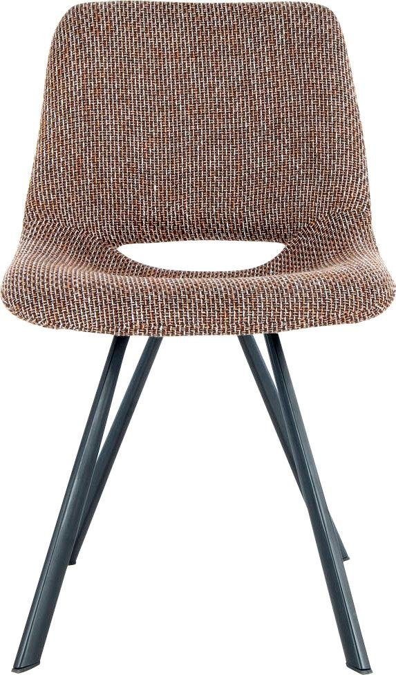 Kayoom Stuhl »Josephine 325 2er-Set , zeitloses Design, mit geometrischer Aussparung« (Set) 2 Stk.pflegeleicht, schlicht, weiche Polsterung für angenehmes Sitzgefühl