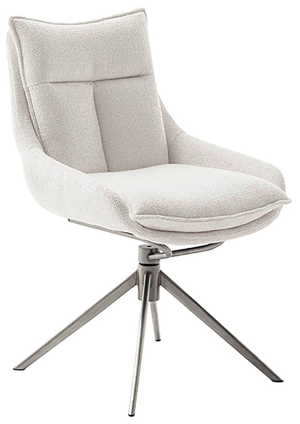 MCA furniture Esszimmerstuhl »PARKER«, Strukturstoff, (2er-Set), drehbar 360°, Dreh- & Schwingfunktion, Belastbarkeit 120 kg