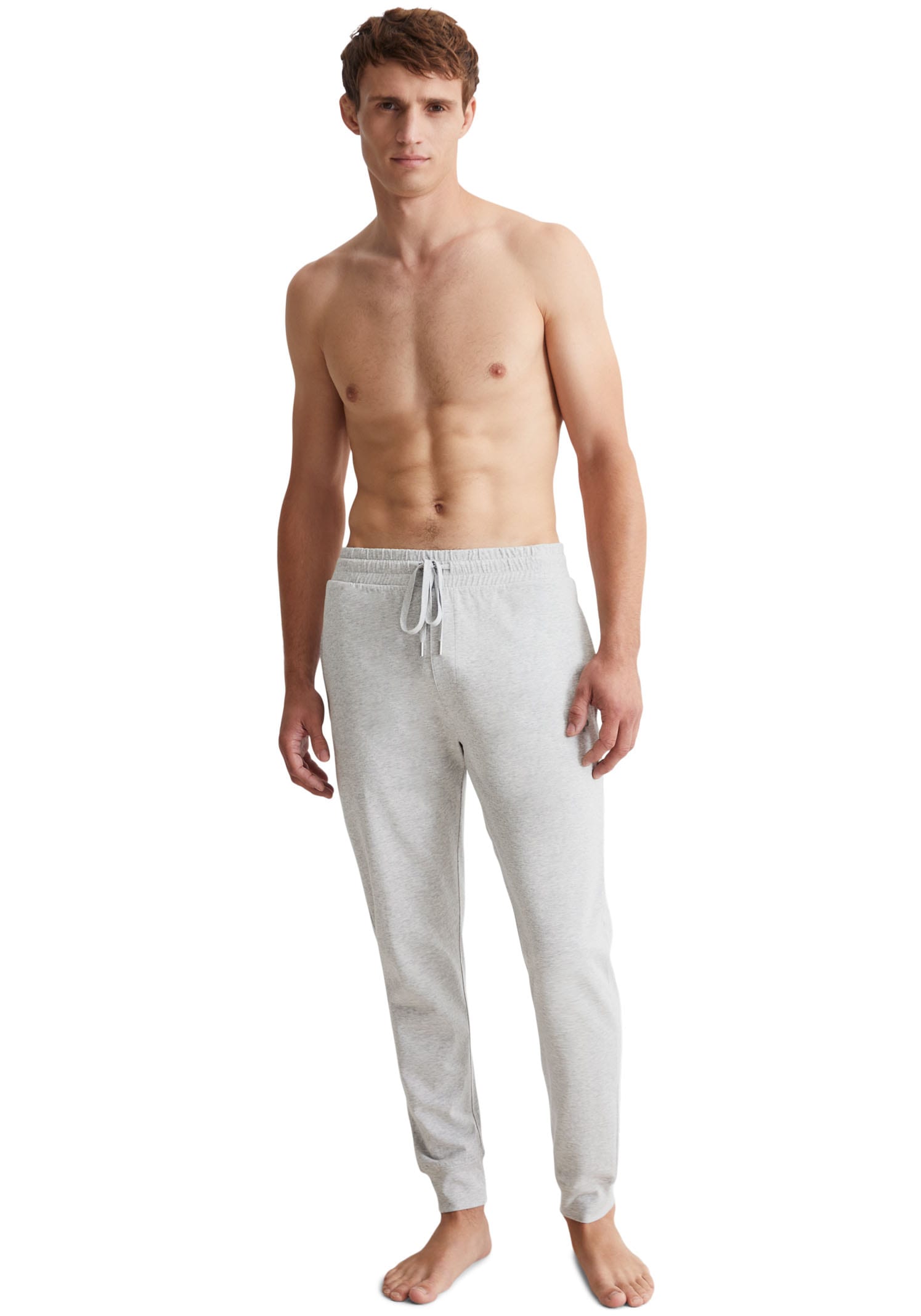 Image of Marc OPolo Pyjamahose "Heavy Jersey" mit dezentem Logodruck