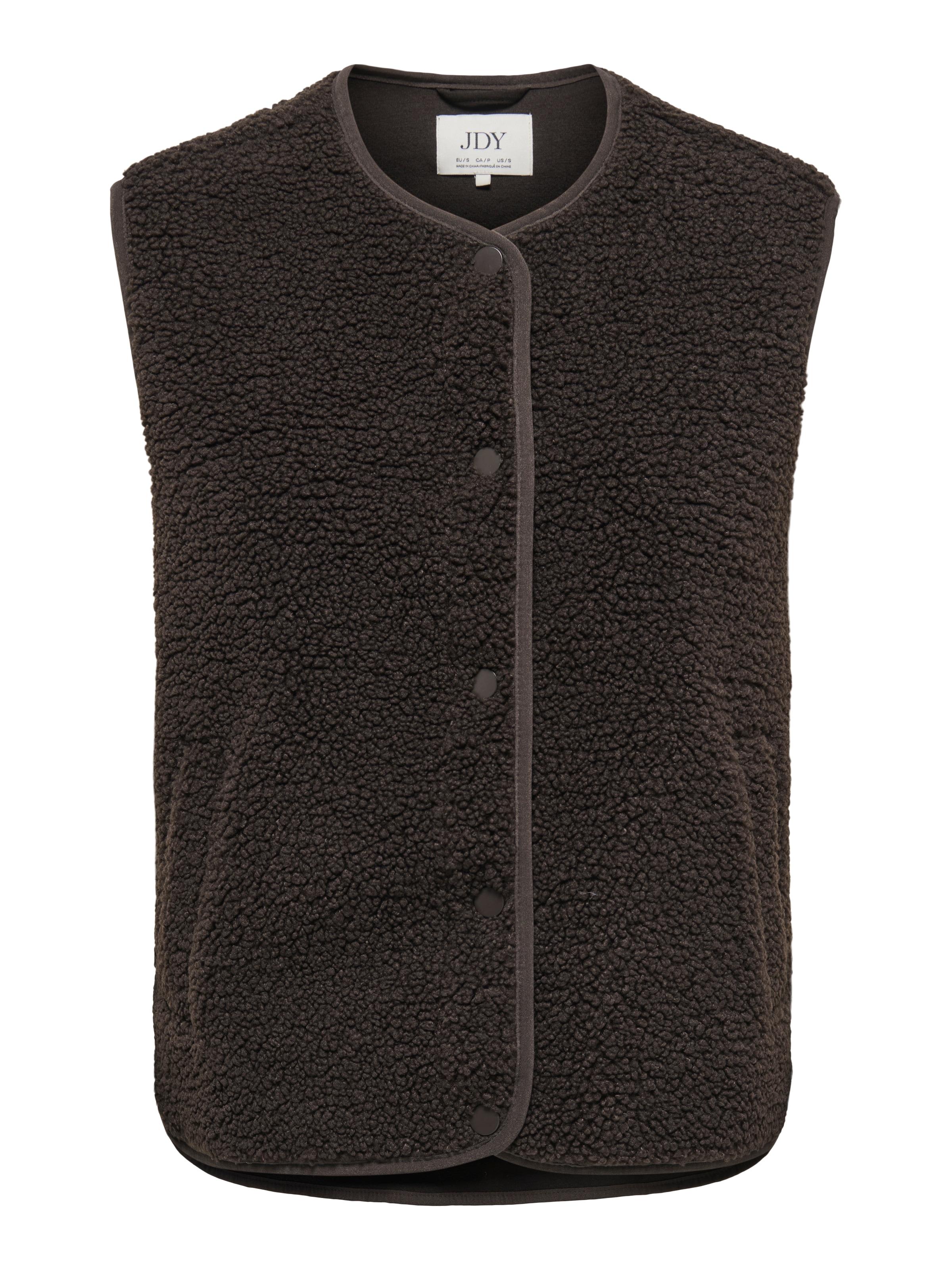 JDY Gilet en peluche »JDYSIMINA TEDDY WAISTCOAT OTW QIQ NOOS« fibre synthétique,