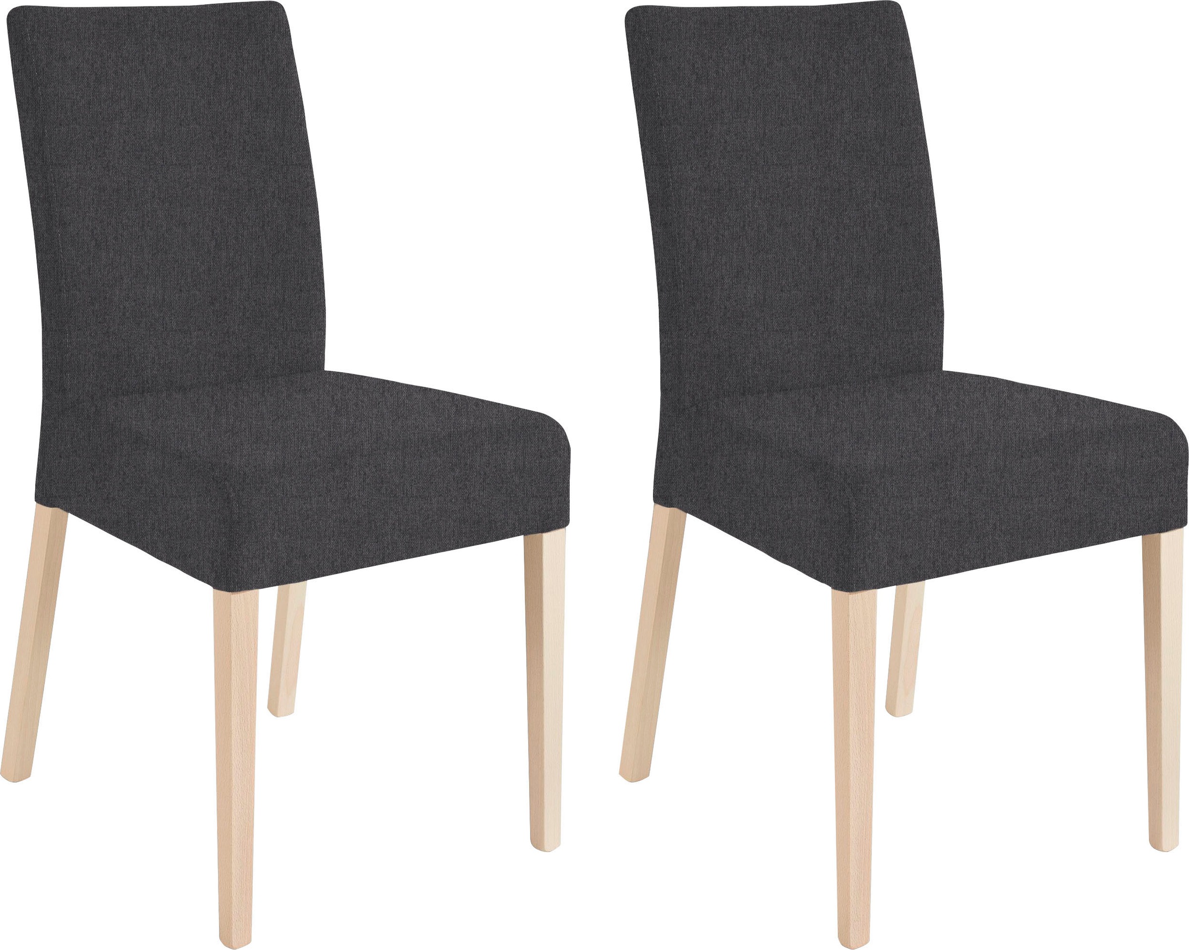 Image of Home affaire 4-Fussstuhl »Umag«, (Set), 2 St., Microfaser, Sitz und Rücken gepolstert bei Ackermann Versand Schweiz