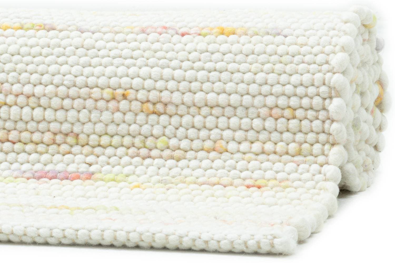 my home Tapis en laine »Pirker« Rectangulaire 12 mm Höhe Wendeteppich, meliert, reine Wolle, handgewebt, Scandi, Wohnzimmer