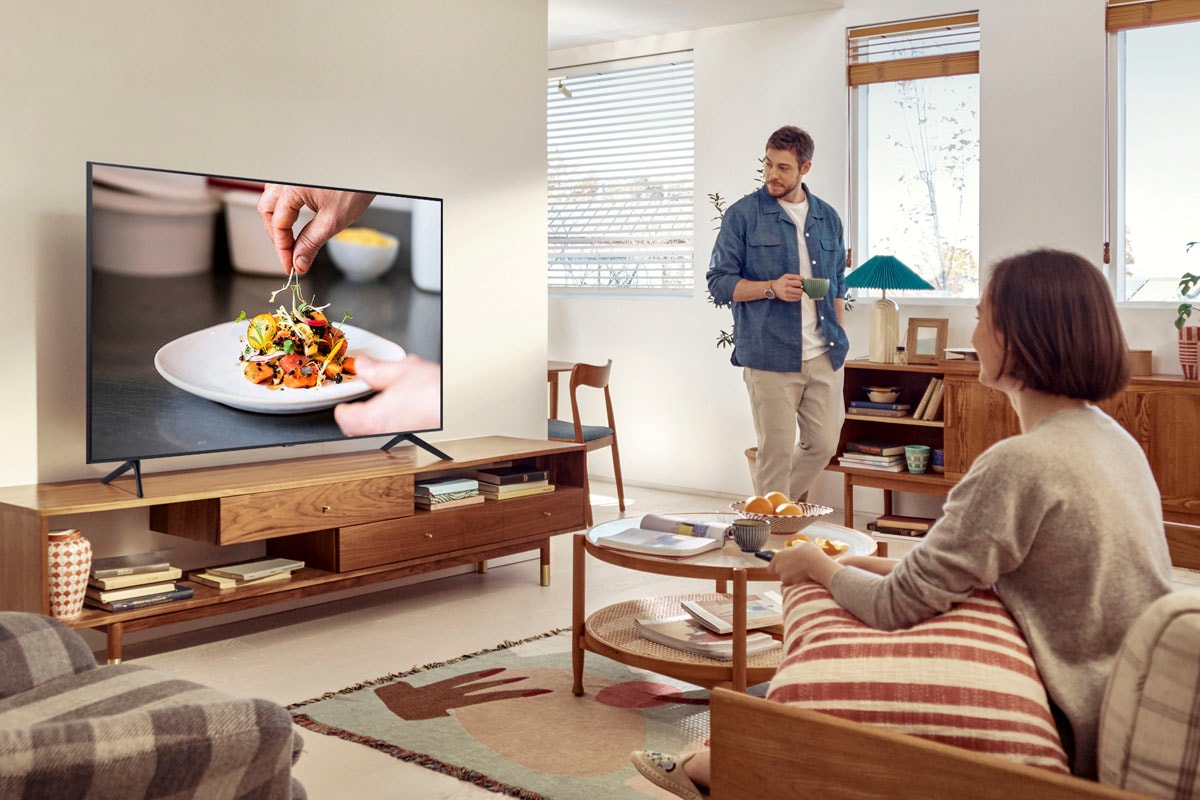Samsung LED-Fernseher »GU75AU7179U«, 4K Ultra HD, Smart-TV, HDR,Crystal Prozessor 4K,Q-Symphony,Contrast Enhancer