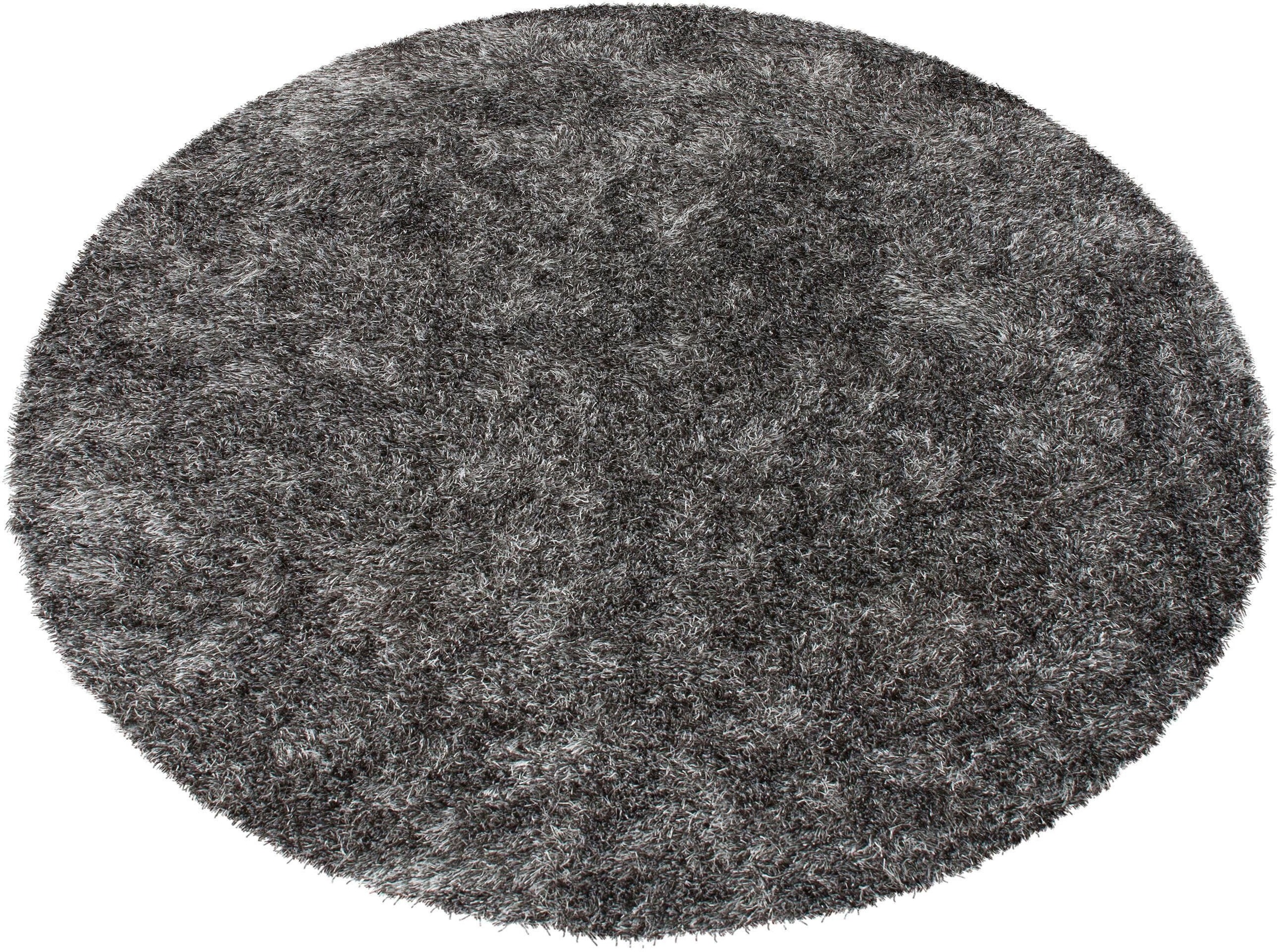 Bruno Banani Hochflor-Teppich »Alga«, rund, 40 mm Höhe, Uni-Farben, besonders weich und kuschelig