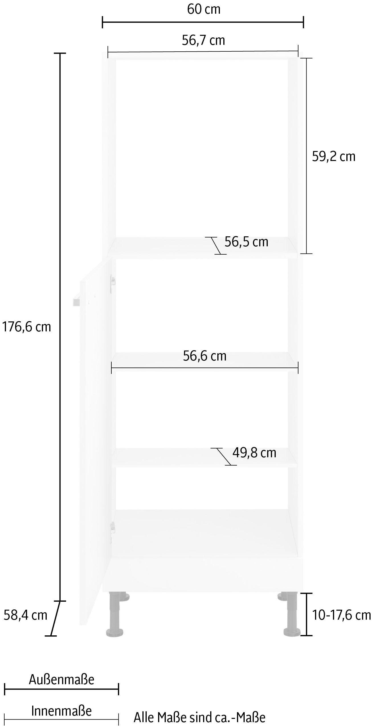 OPTIFIT Backofenumbauschrank »Parma«, Breite 60 cm