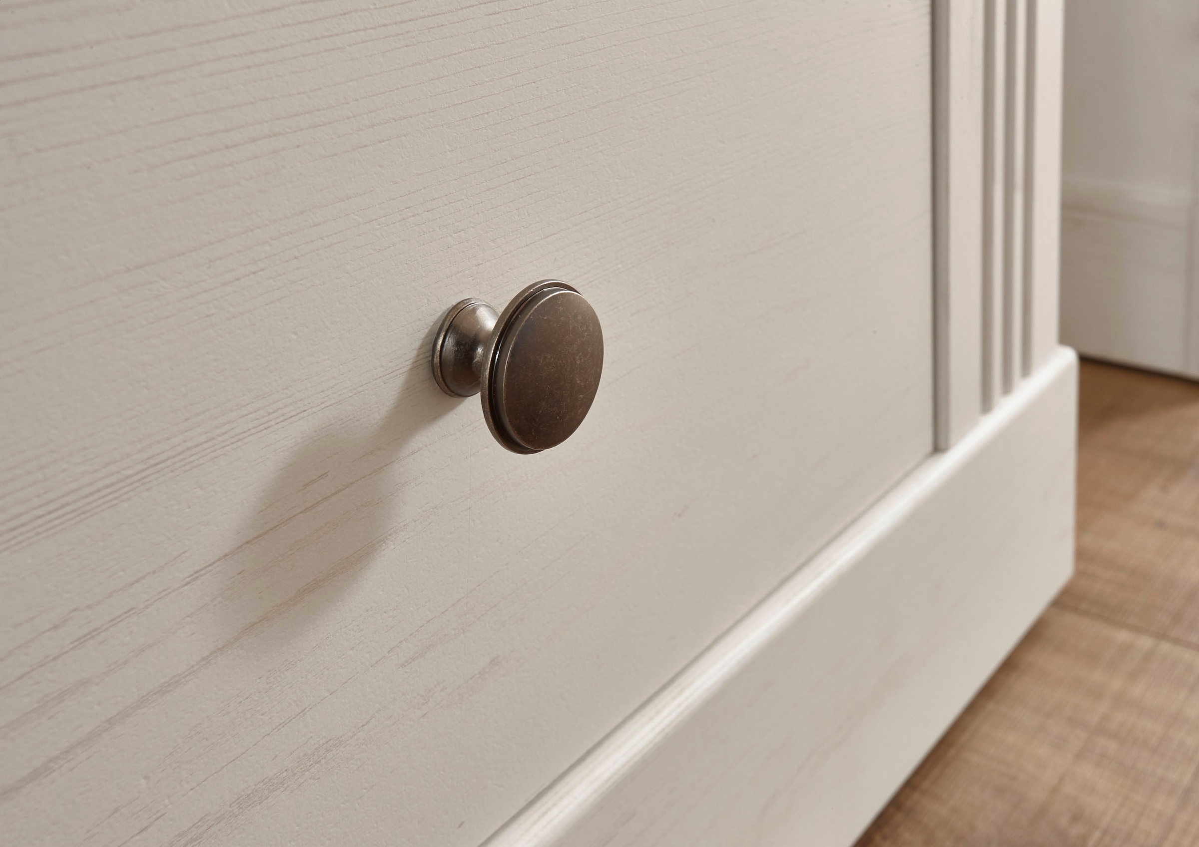 GOODproduct Wohnwand »Westminster BESTSELLER!« Set, Vitrine, Lowboard, Kommode, Wandregal, 4 Stk. tlg.