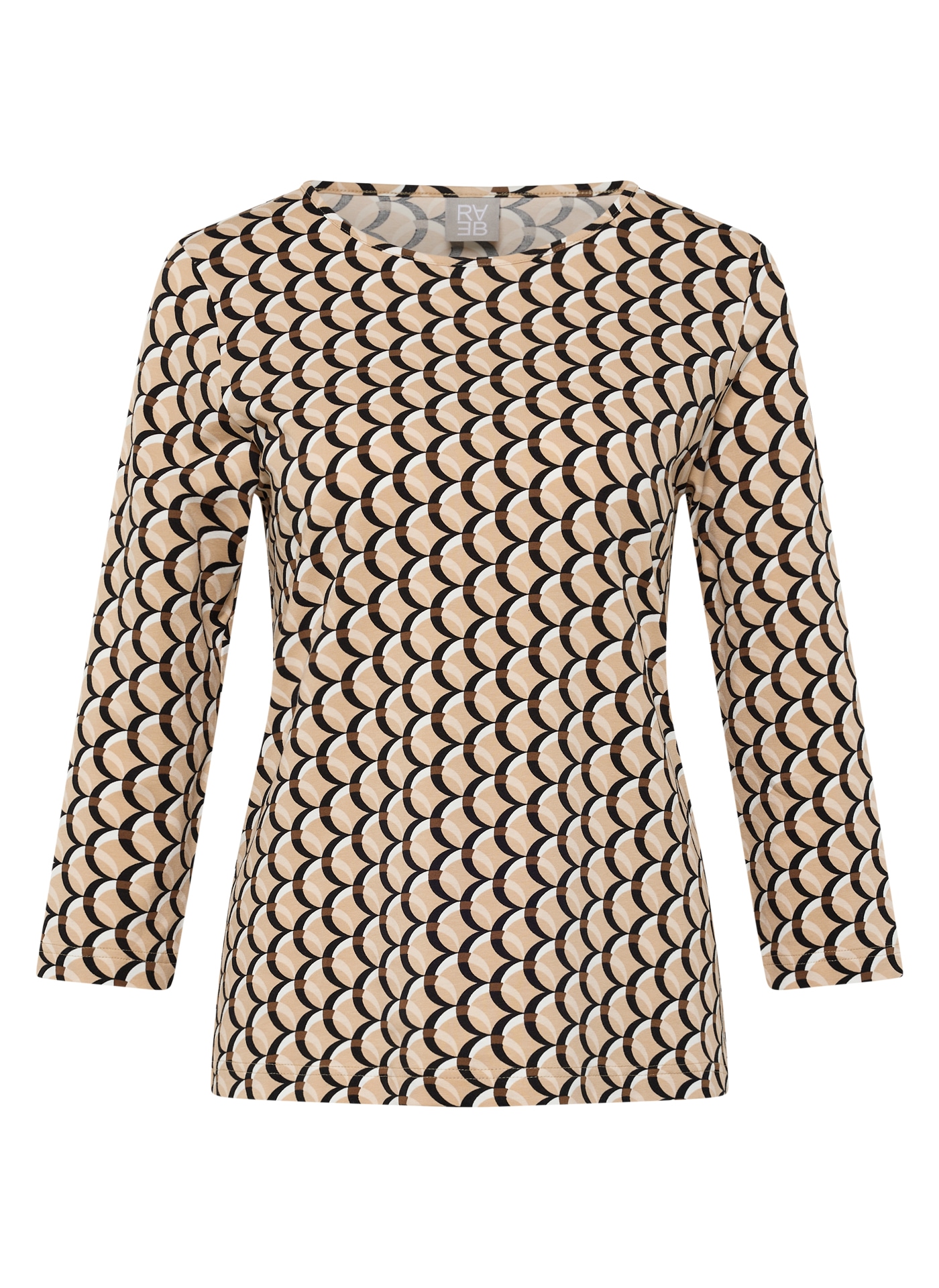 Rabe T-shirt à manches 3/4 mit All-Over Print