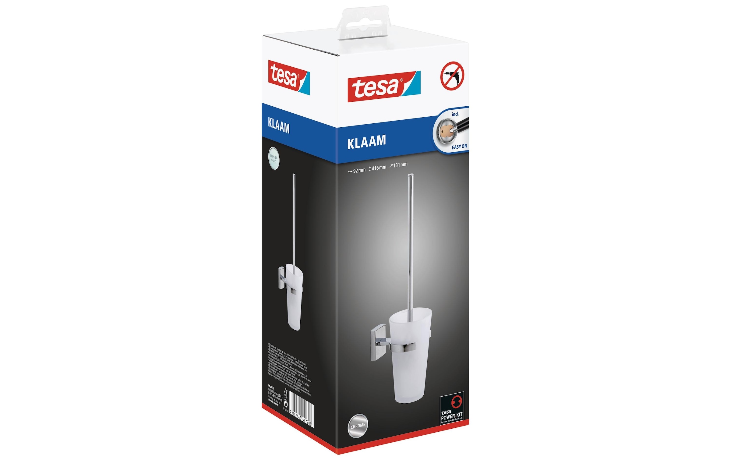 tesa WC-Garnitur »Klaam«, aus Glas-Metall