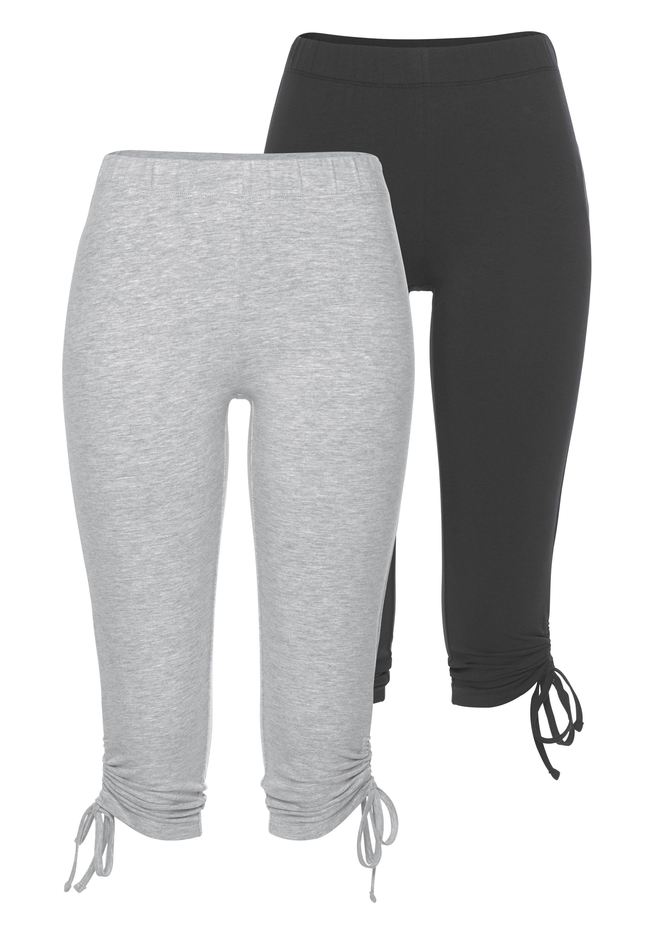 Image of Flashlights Leggings, (Packung, 2er-Pack), mit variabler Raffung am Saum bei Ackermann Versand Schweiz