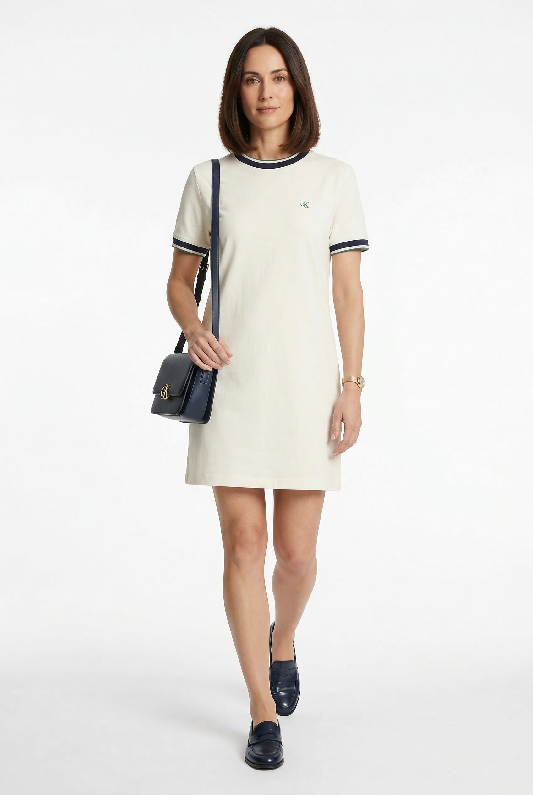 Image of Calvin Klein Jeans Minikleid Ohne Tasche Regular fit mit Rundhalsausschnitt
