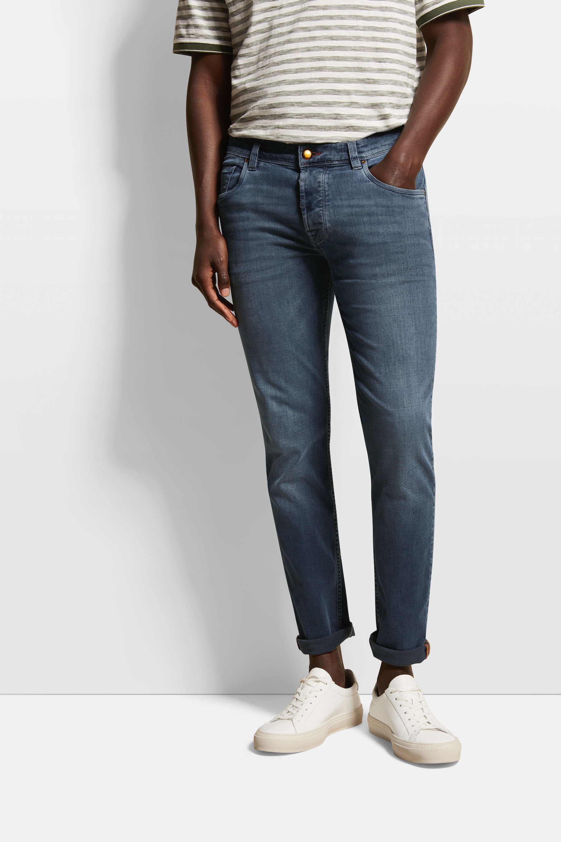 5-Pocket-Jeans, im Used-Look