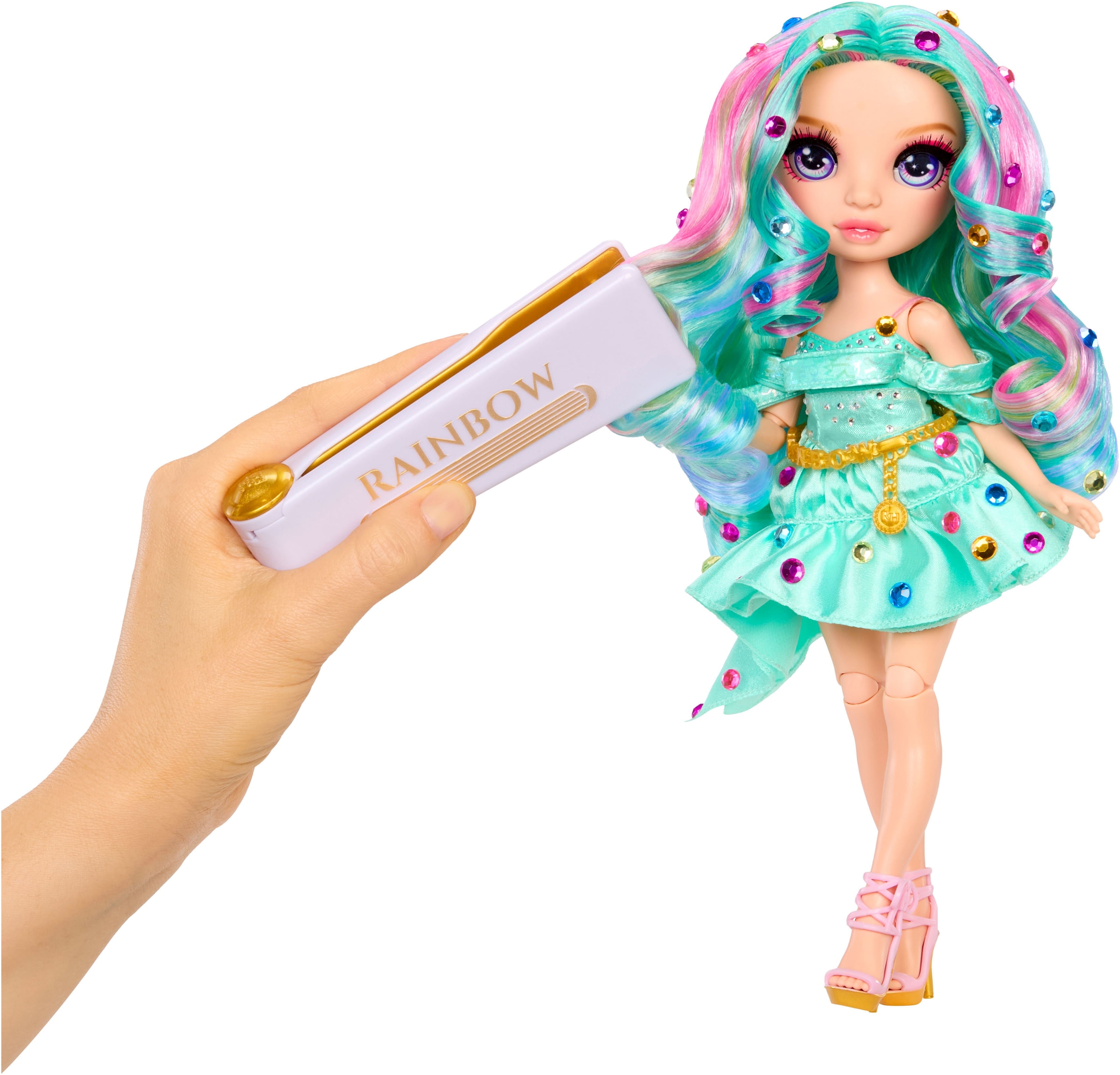 RAINBOW HIGH Anziehpuppe »Rainbow High Be Dazzling Fashion Dolls- Celine Turquoise«