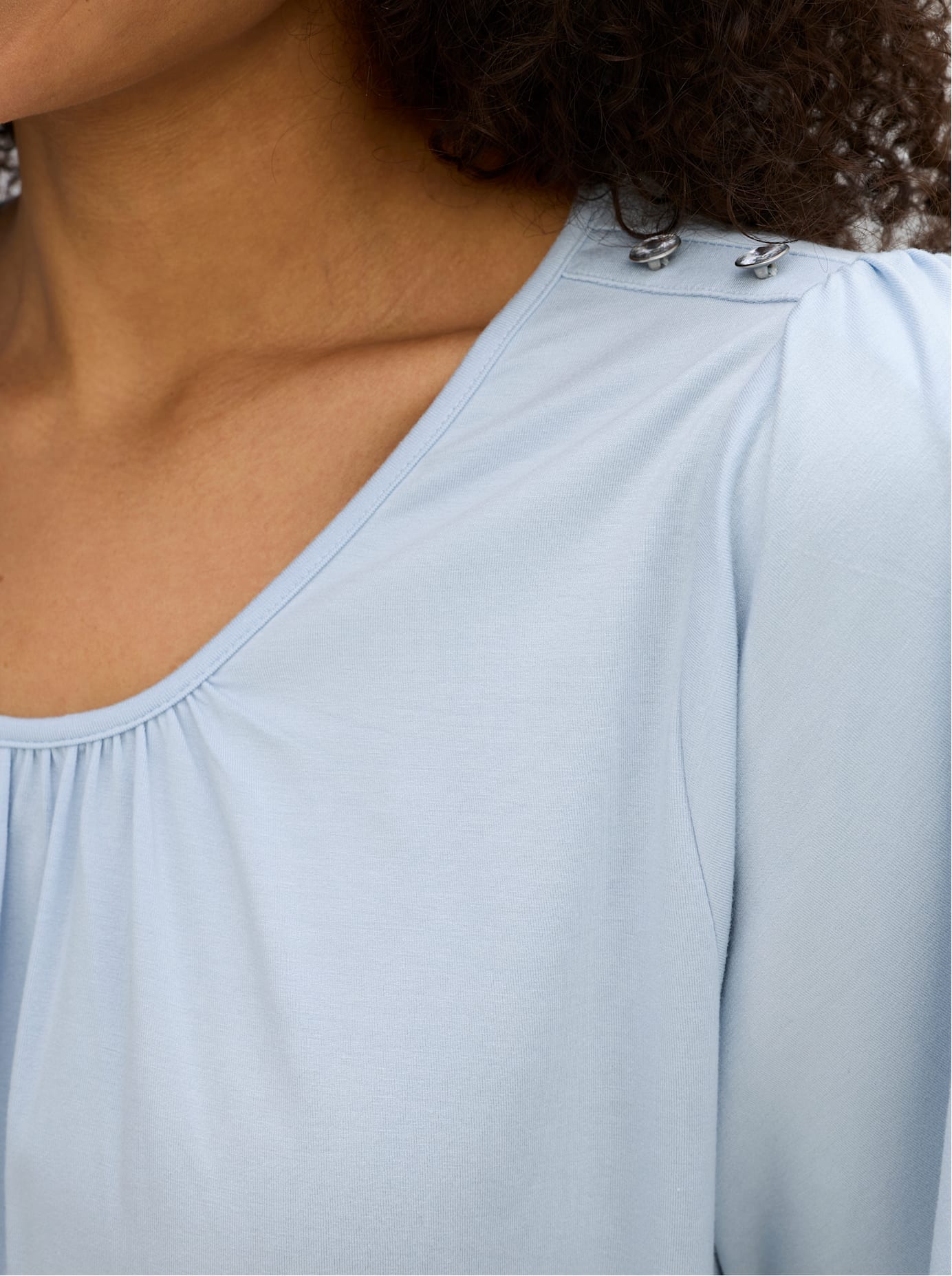 Sheego Shirt à col rond »Shirt« 1