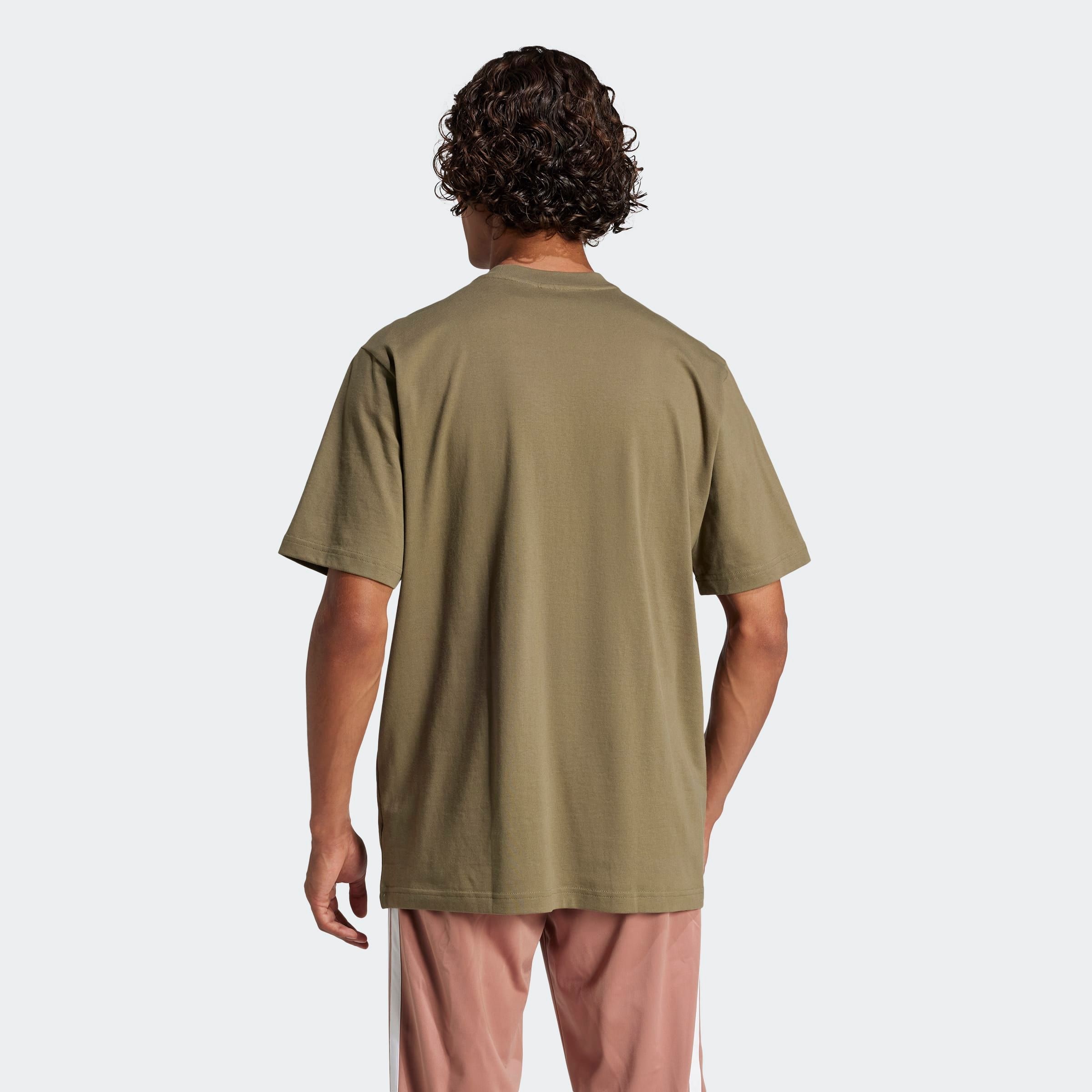 adidas Sportswear T-shirt »ESSENTIALS LINEAR SINGLE JERSEY« überschnittene Schultern, Kurzarmdesign, aus Baumwolljersey