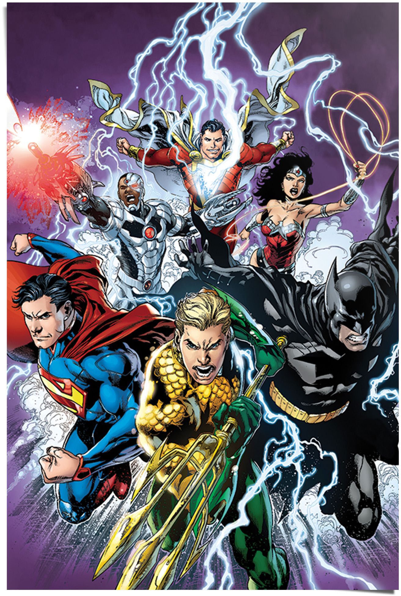 Image of Reinders Poster "Justice League Treffer" 1 Stk. tlg.