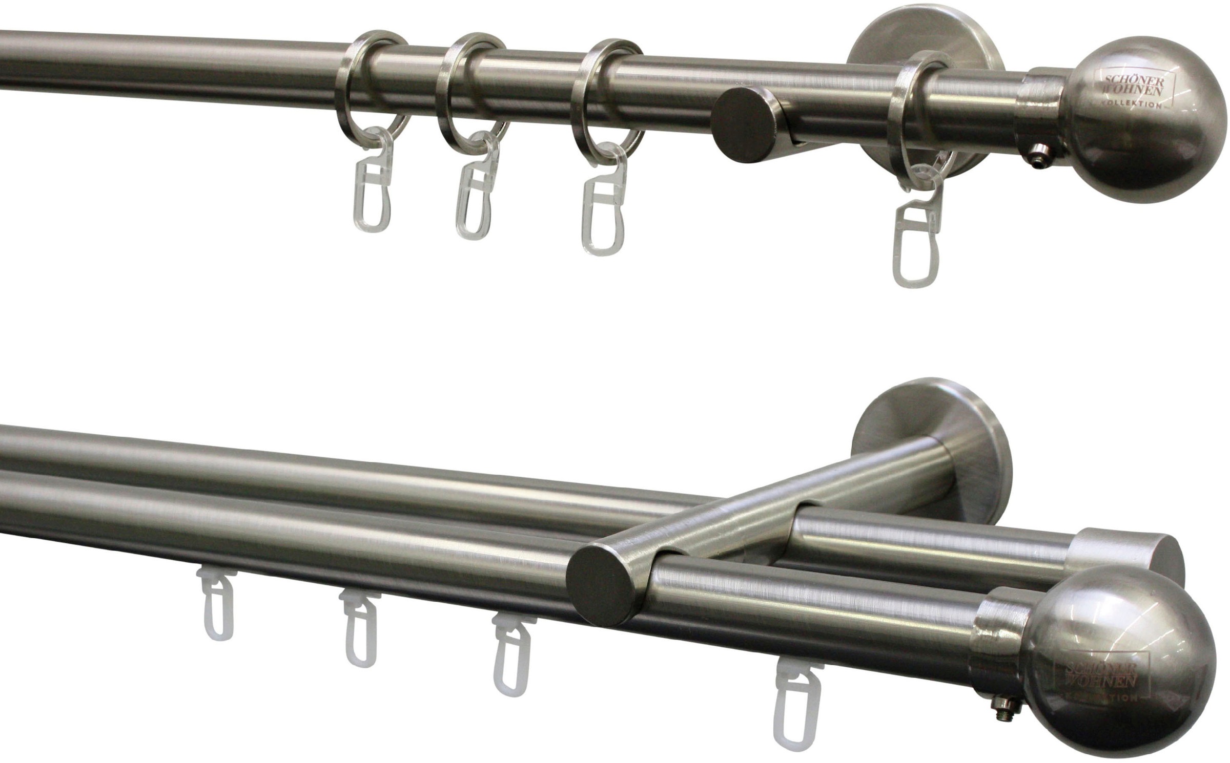 SCHÖNER WOHNEN-Kollektion Gardinenstangen-Endstück »Kugel für Ø 20 mm«, (2 St.), Serie Einzelprogramm Leon Ø 20 mm