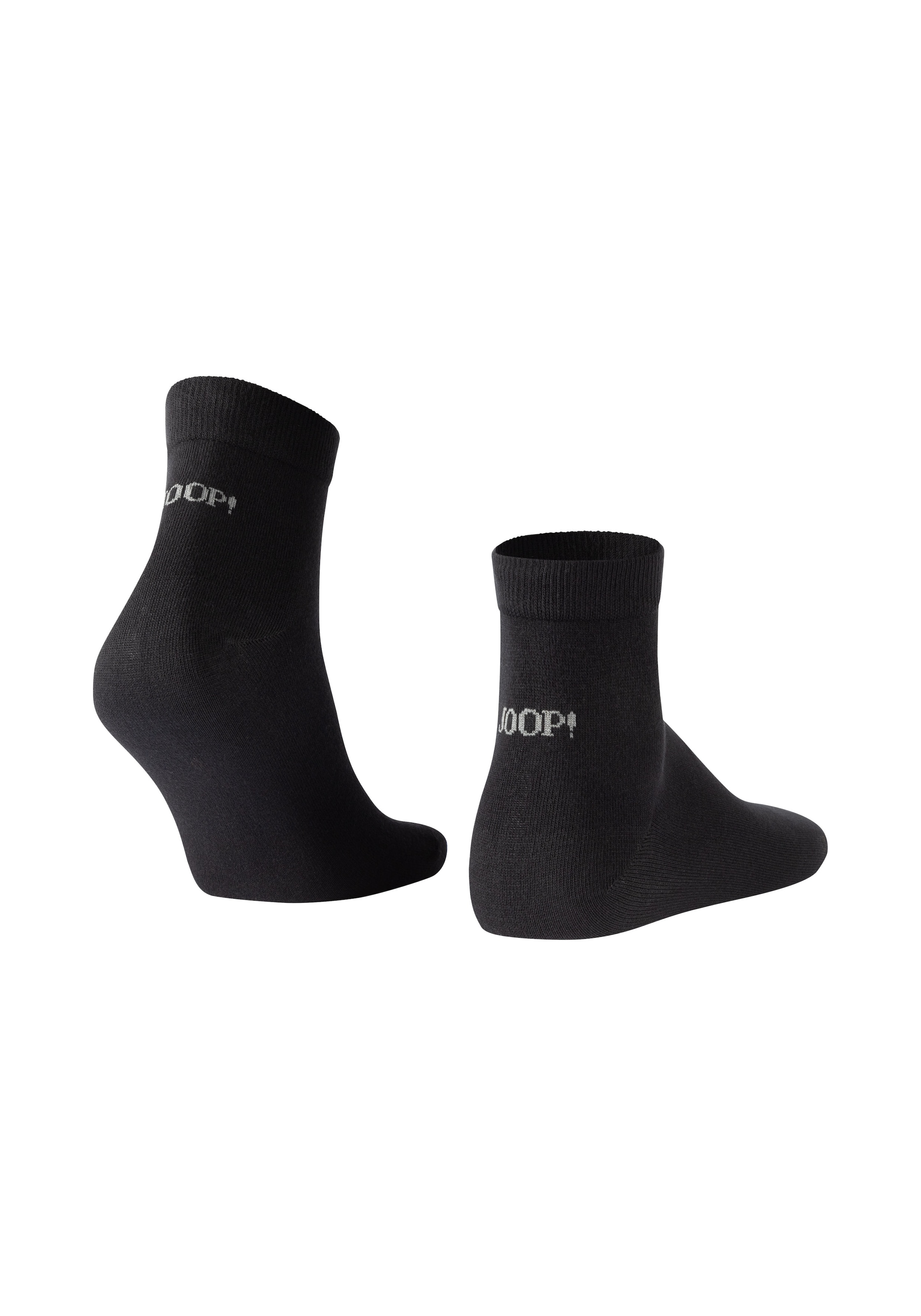 JOOP! Kurzsocken »premium essentials« 4 Paar, 4 Paar tlg. mit Logoschriftzug an der Ferse