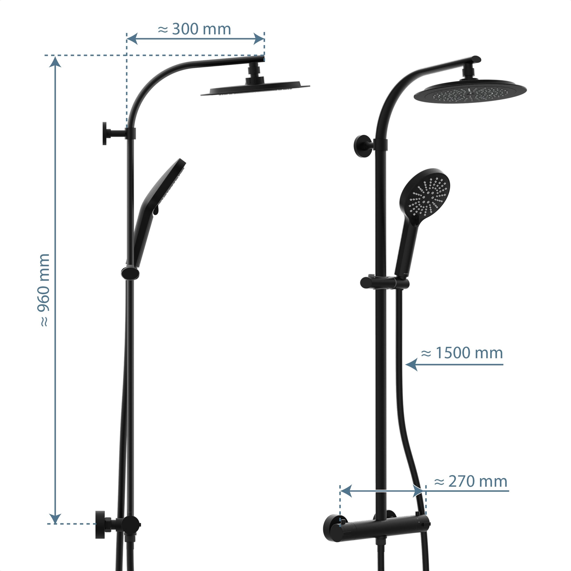 Schütte Duschsäule »MADURA FRESH« inkl. Wasserspardichtung, Sicherheitssperre, Antikalk, höhenverstellb.