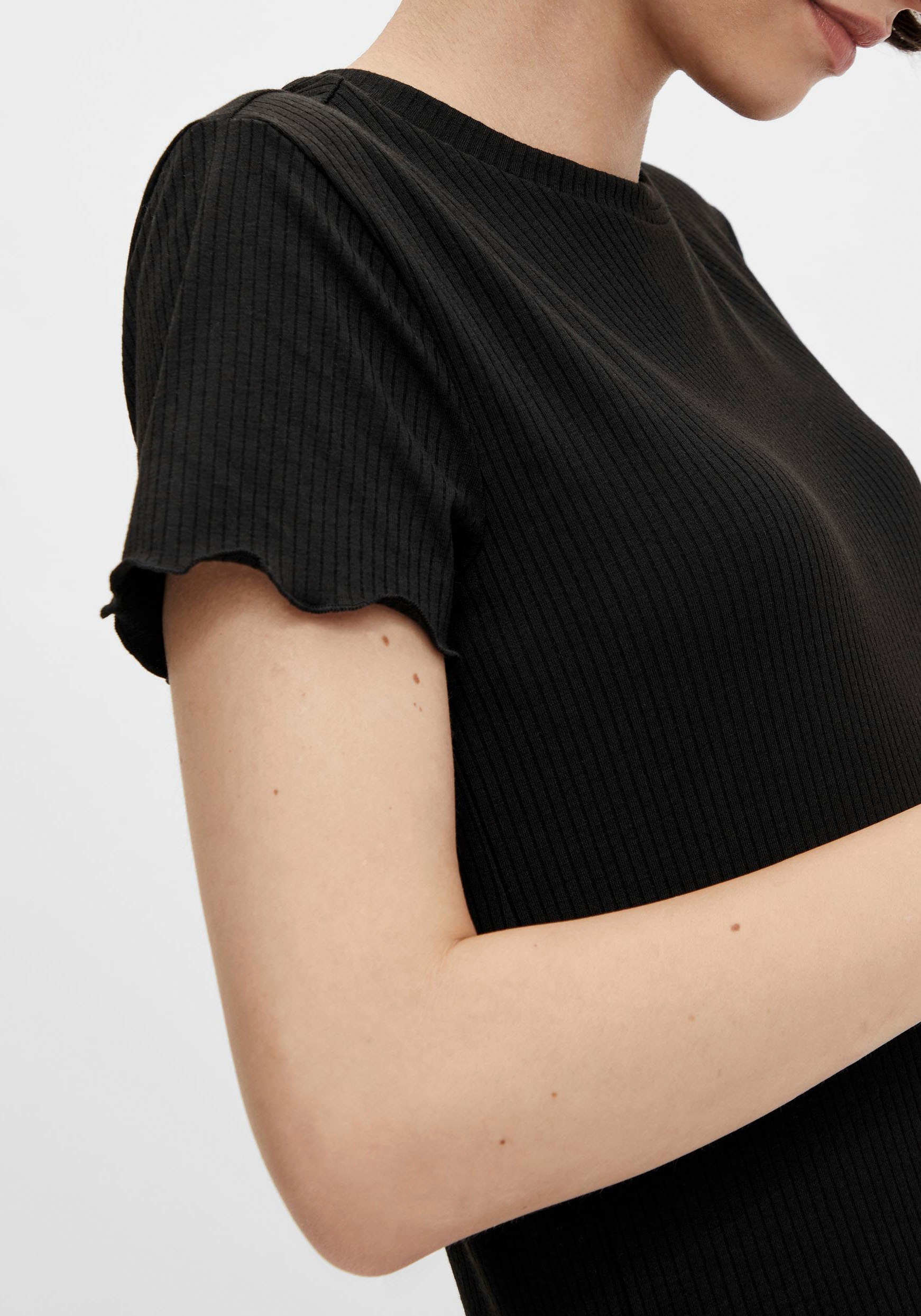 pieces T-shirt à manches courtes »PCNICCA SS O-NECK  TOP KAC BFD« Viskosemischung, slim fit