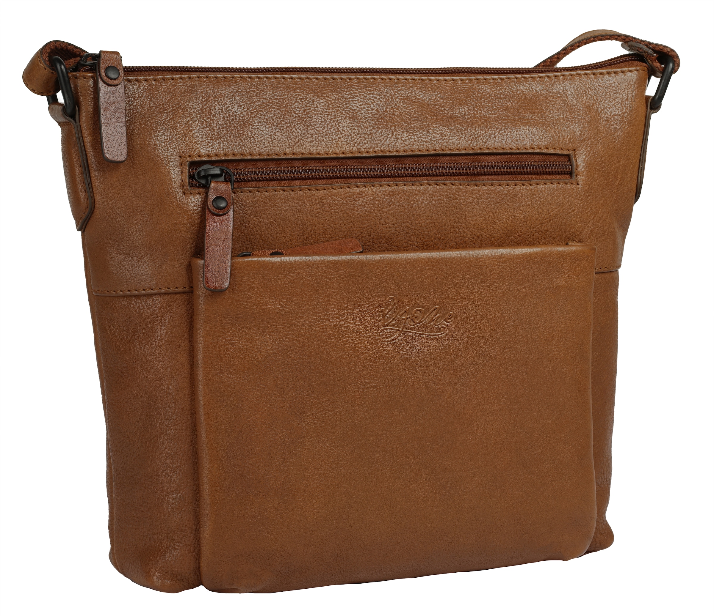 X-Zone Umhängetasche »RFID« echt Leder