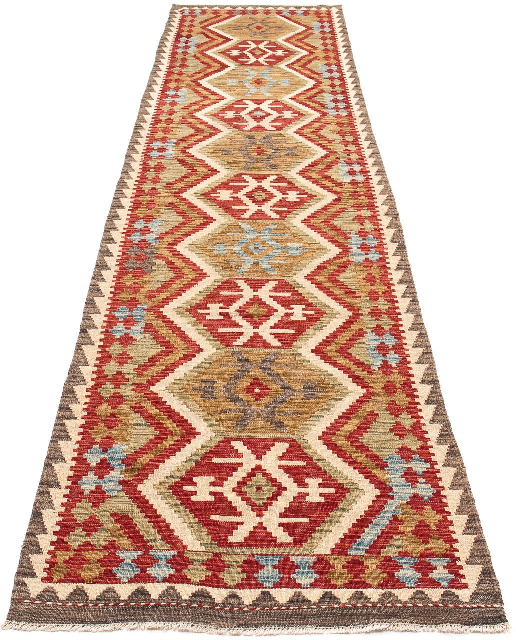 Image of morgenland Läufer »Kelim Maimene Medaillon 394 x 76 cm«, rechteckig, 0,5 mm Höhe, Wendeteppich bei Ackermann Versand Schweiz