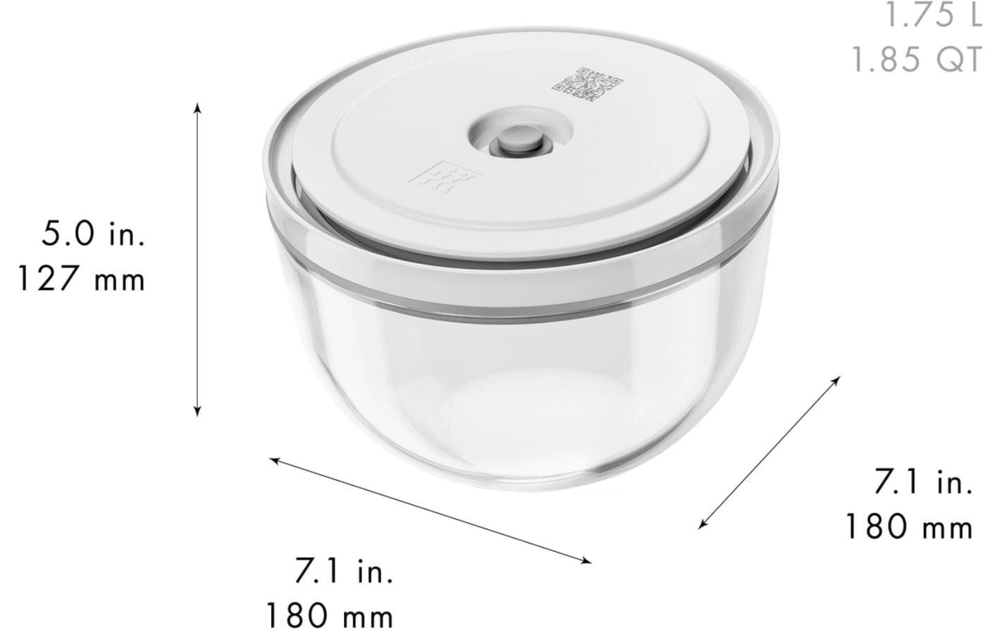 Zwilling Bol »Fresh & Save BOWLS« 6 aus verre Set de bols sous vide S/M/L / 6 pcs., verre