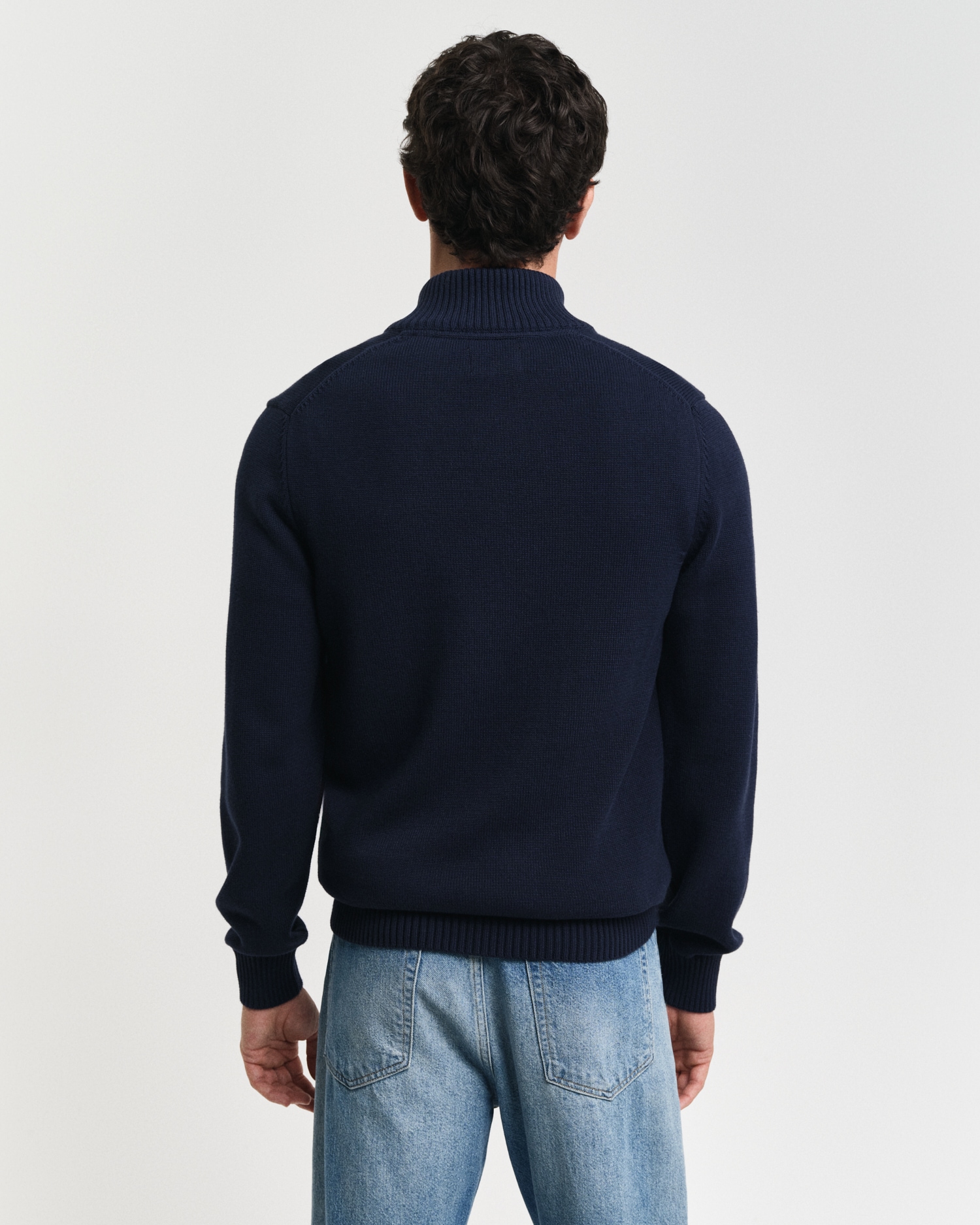 Gant Troyer »CASUAL COTTON HALF ZIP«, mit grafischer Logostickerei auf der Brust