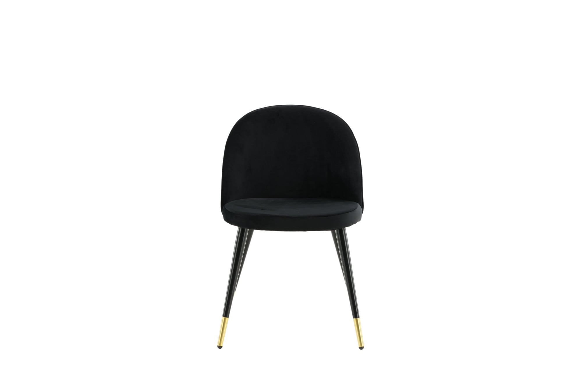 Venture Home Chaise de salle à manger »Velvet, 2er-Set Esszimmerstühle in Hellgrau-Samt, Messing-Beine« () 2 cuischaise rembourrée, revêtement doux, pieds en métal, arrondi