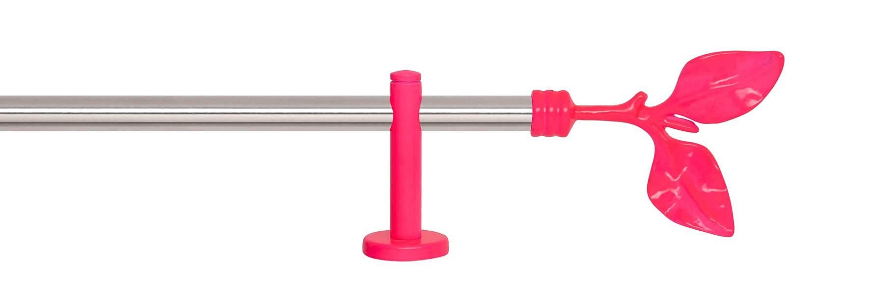 Image of indeko Gardinenstange »Fun Edelstahl«, 1 läufig-läufig, Wunschmasslänge, edelstahlfarben-neonpink bei Ackermann Versand Schweiz