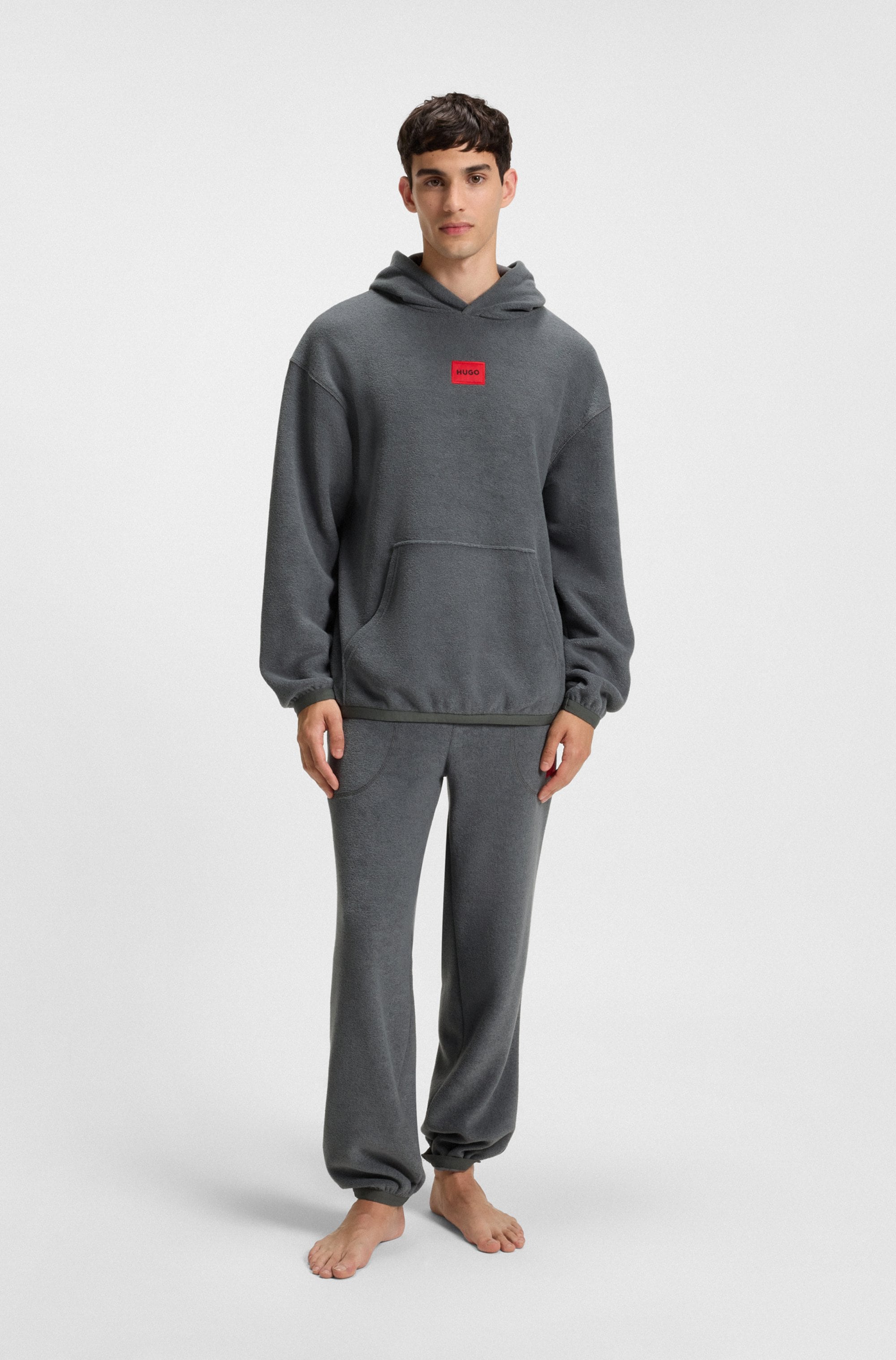 HUGO Underwear Hoodie , Relaxed Fit, Fleece-Qualität
