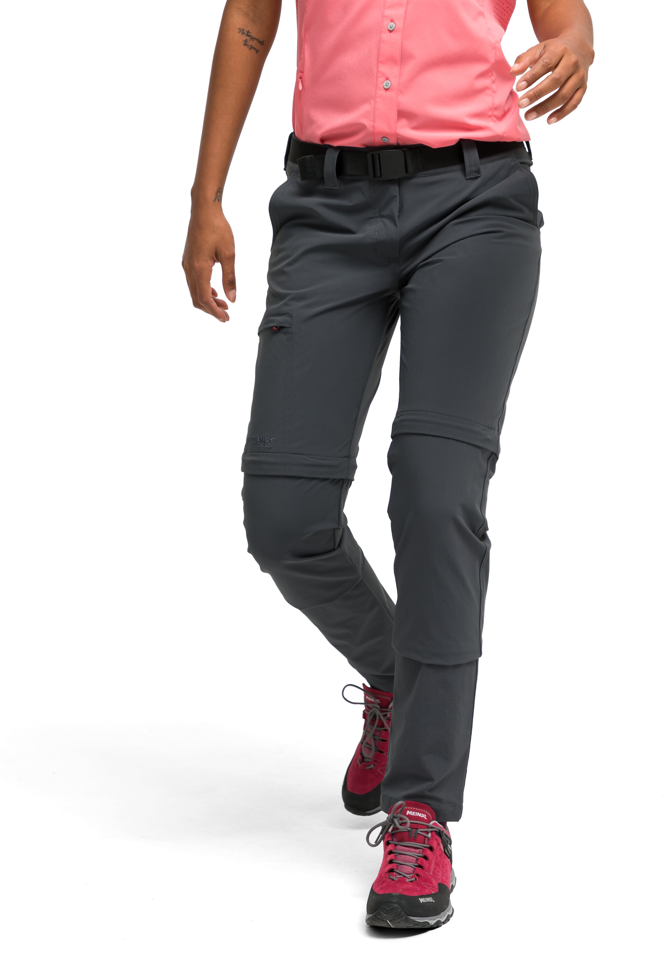 Maier Sports Funktionshose »Inara slim zip«, Damen Wanderhose, zipp-off Outdoor-Hose, 4 Taschen, Slim Fit