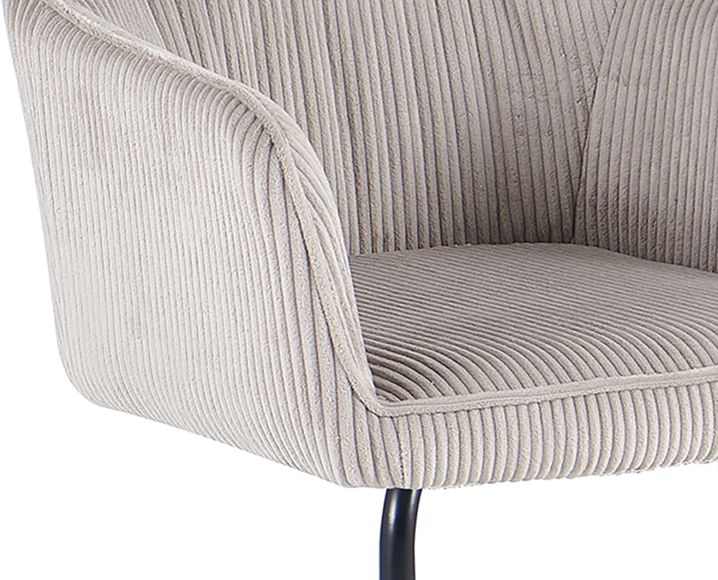 byLIVING Chaise cantilever »ELBA« (Ensemble) 2 cuisGrob-Cord, 110 kg, 180° drehbar Rückholfunktion, Schwingstuhlgestell