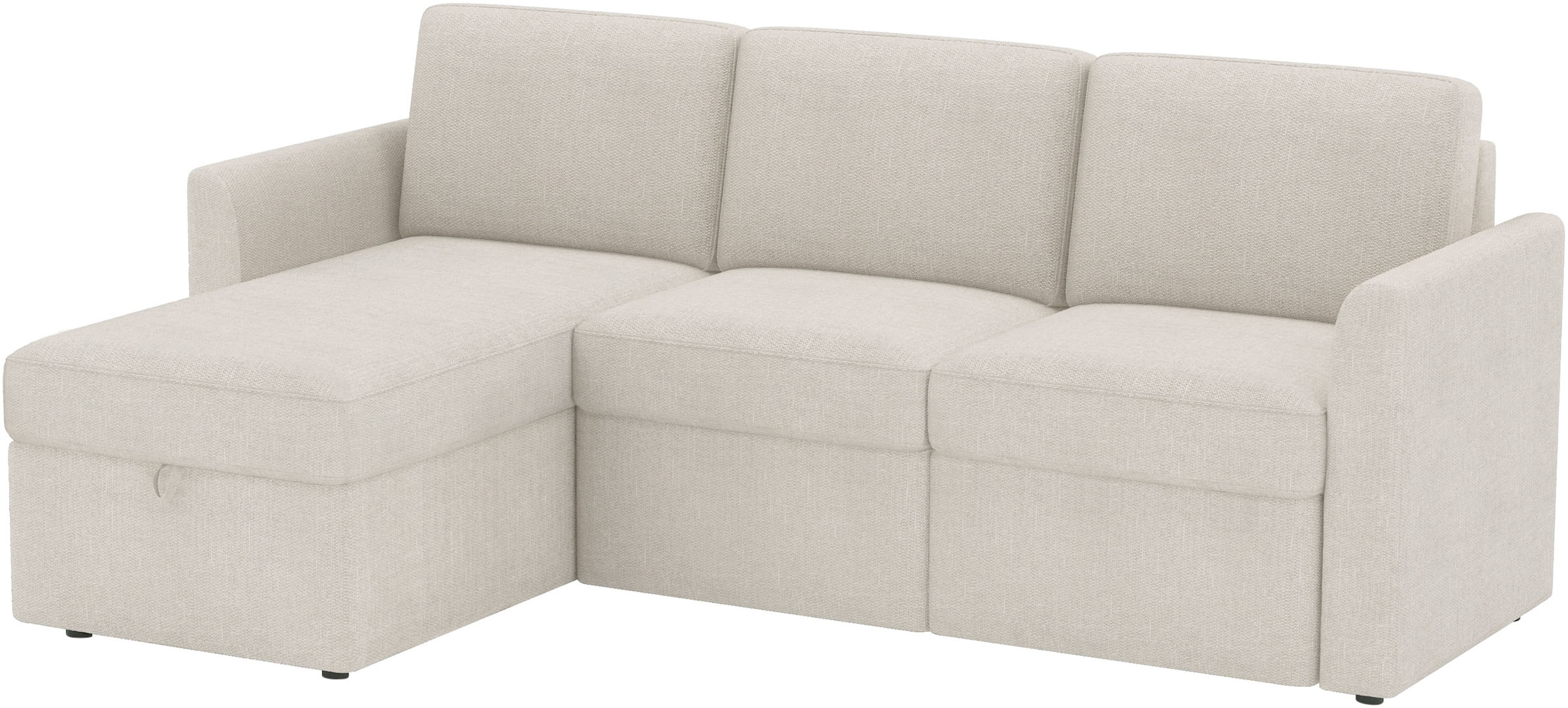 Dorel Home Ecksofa »NORDHUS, L-Form, 200 cm, Recamiere rechts/links montierbar« grosser Stauraum, softer Cord und feiner Webstoff-Bezug
