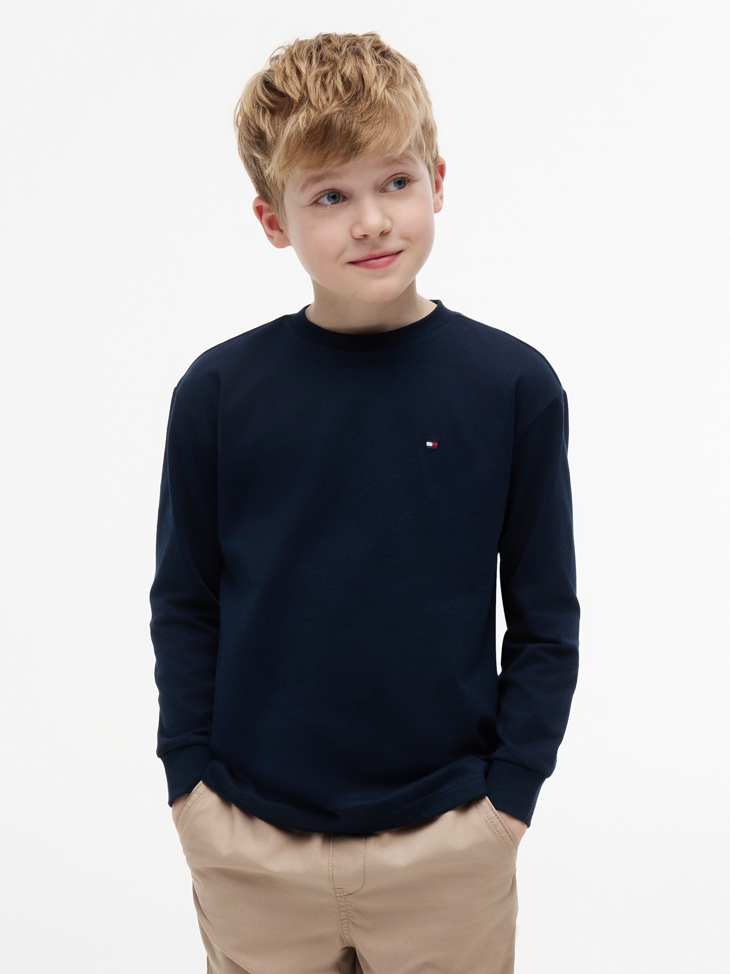 Image of Tommy Hilfiger Langarmshirt "ESSENTIAL T-SHIRT LS" für Kinder bis 16 Jahre, Markenlogo