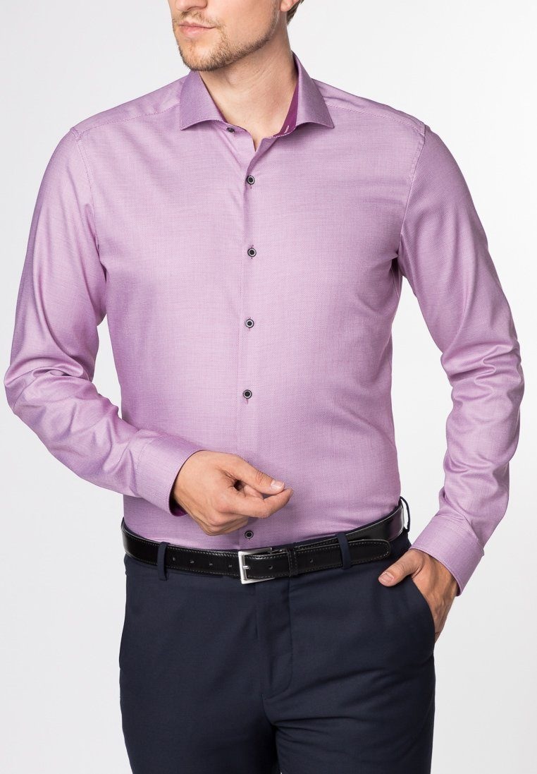 Langarm Hemd »SUPER-SLIM Stretch strukturiert«