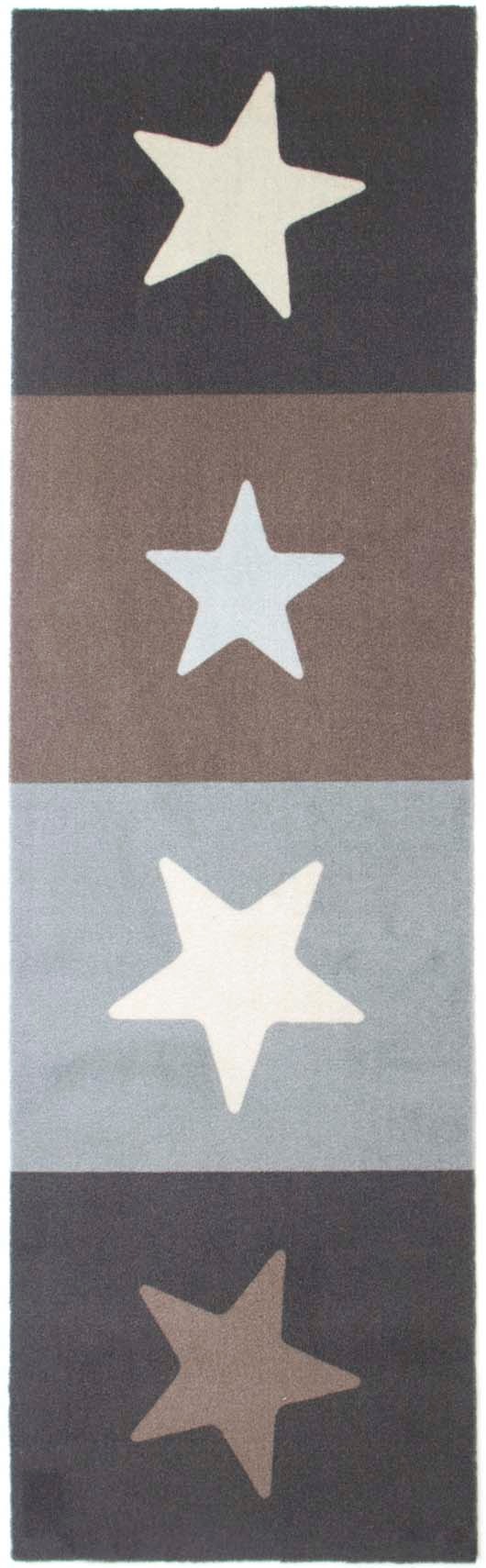 Image of Primaflor-Ideen in Textil Küchenläufer »STARS«, rechteckig, 6,5 mm Höhe, Motiv Sterne, rutschhemmend, waschbar, Küche bei Ackermann Versand Schweiz