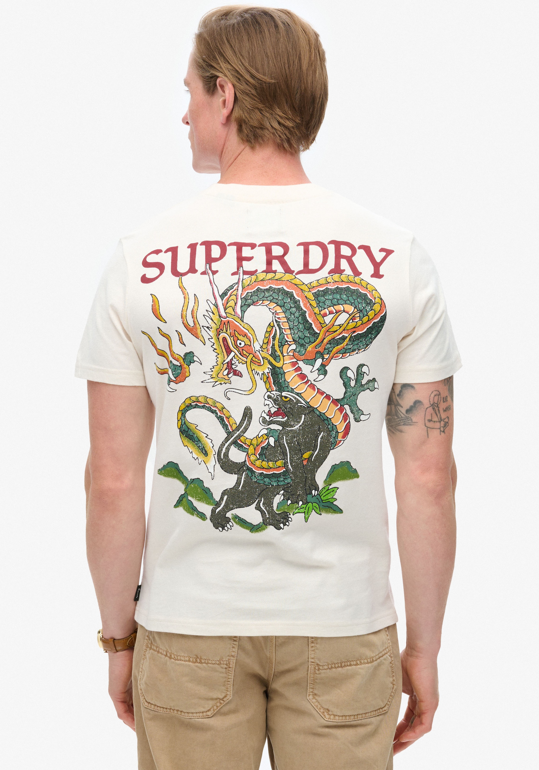 Superdry Rundhalsshirt »TATTOO GRAPHIC T SHIRT«