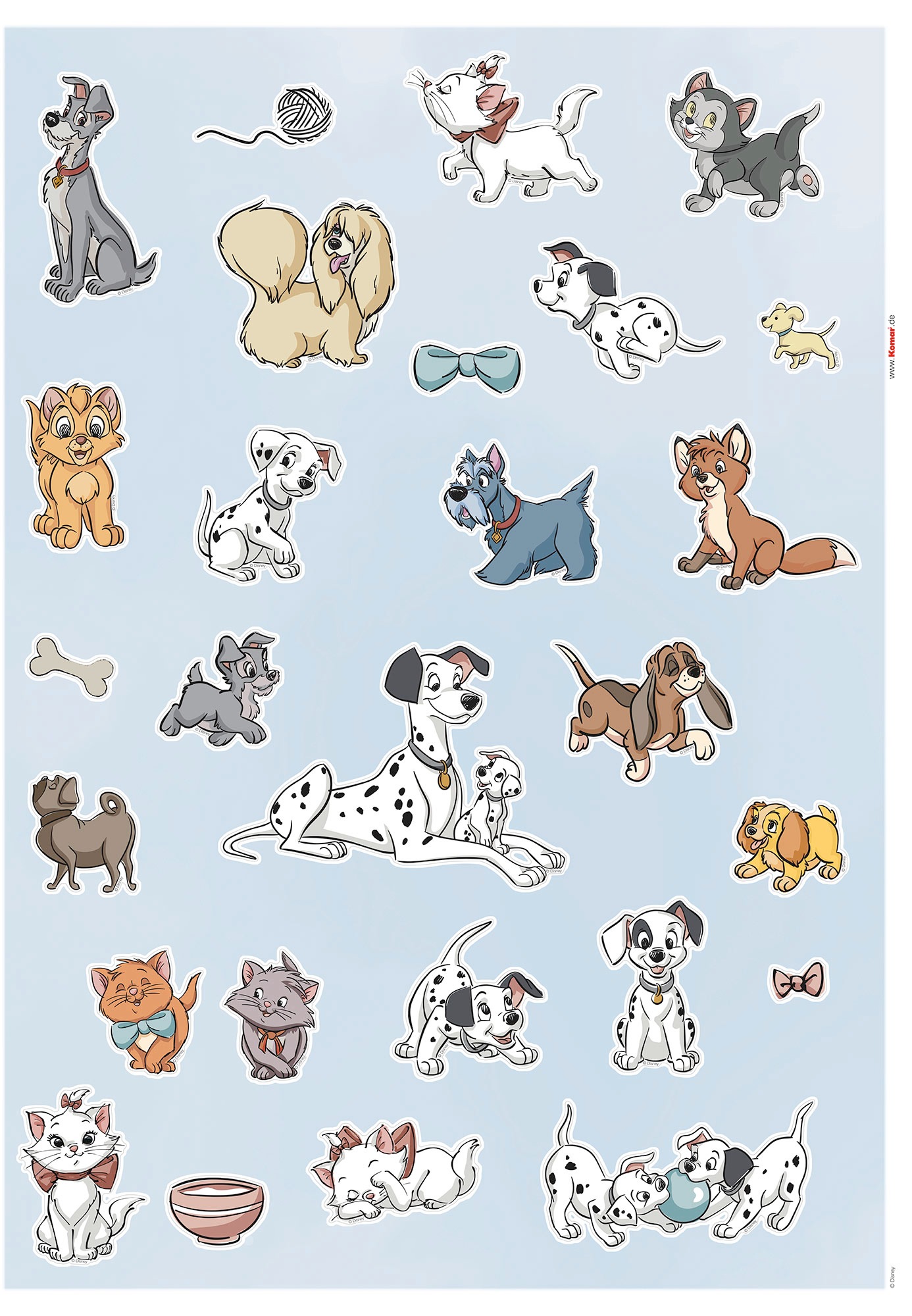 Image of Komar Wandtattoo »Disney Cats and Dogs«, (27 St.), 50 x 70 cm bei Ackermann Versand Schweiz