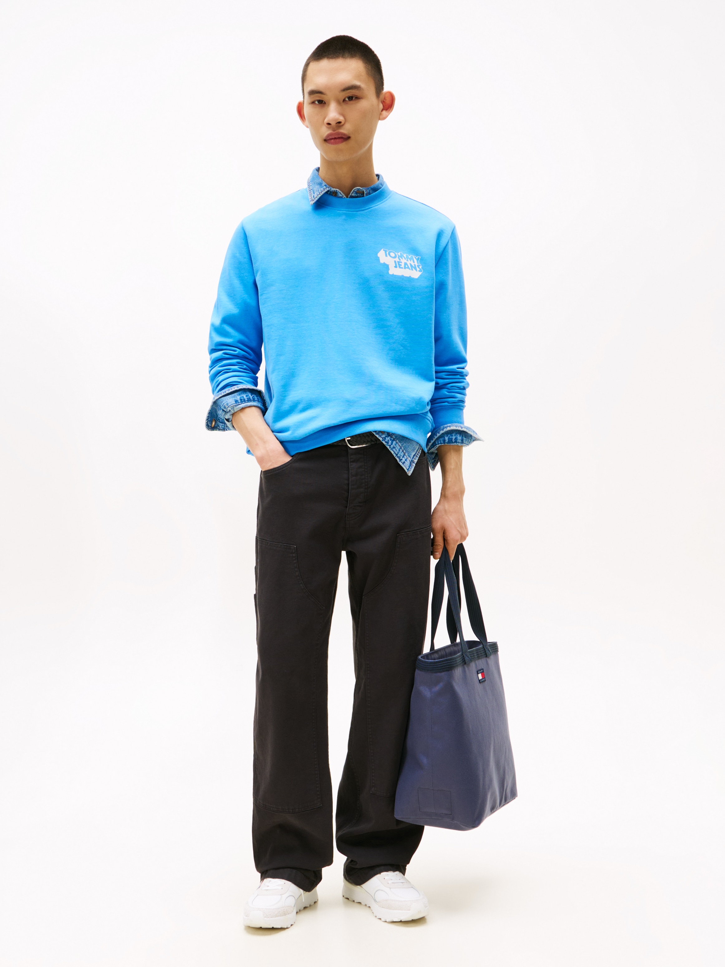 Tommy Jeans Sweatshirt »TJM REG STACK CREW EXT«, Mit Rundhalsausschnitt