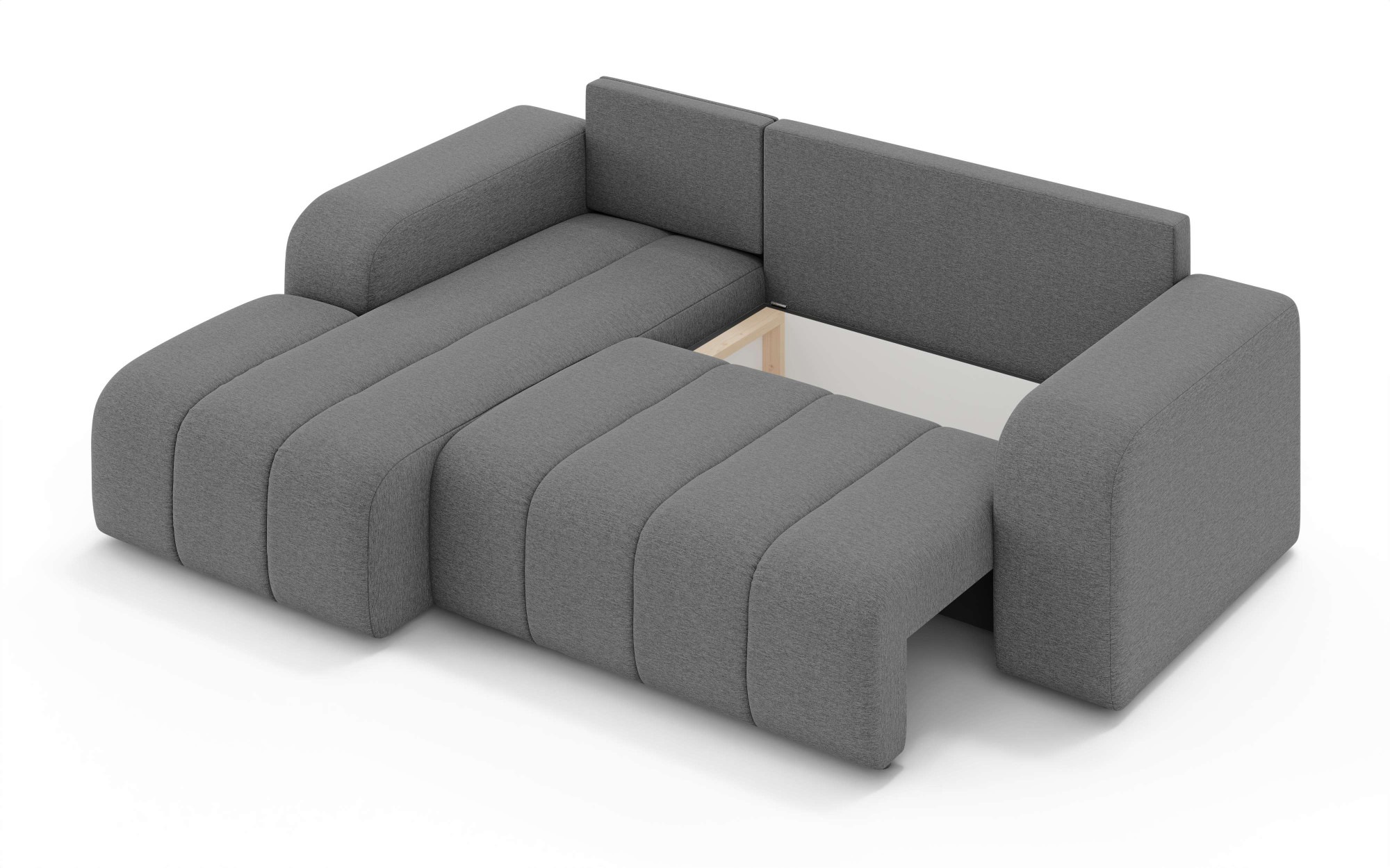 INOSIGN Ecksofa »CASSY L-Form, Schlafsofa mit Bettkasten, Masse B/T/H: 245/165/88 cm«, mit 2 Rückenkissen, Recamiere rechts oder links bestellbar