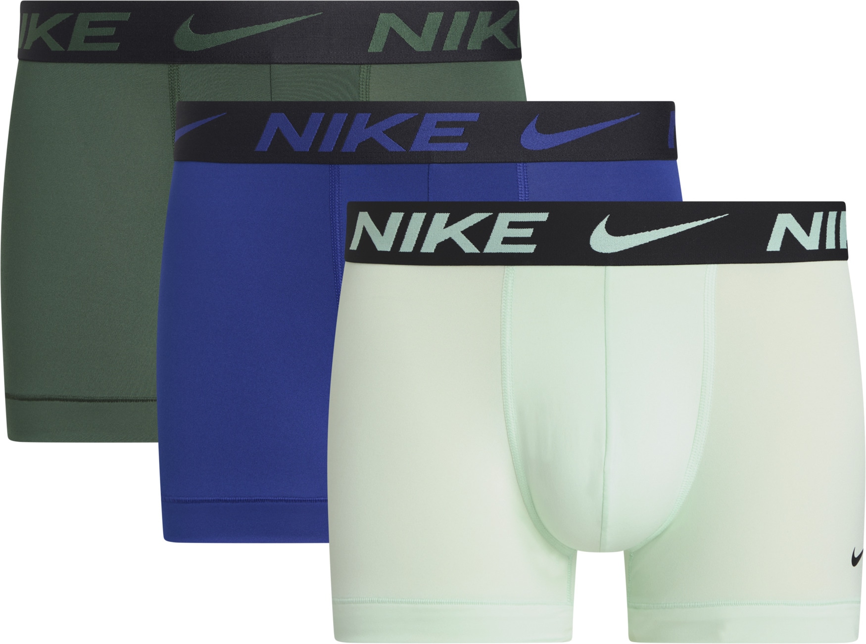 NIKE Underwear Tronc »TRUNK 3PK« Paquet, 3er, 3 cuis mit NIKE Logo-Elastikbund