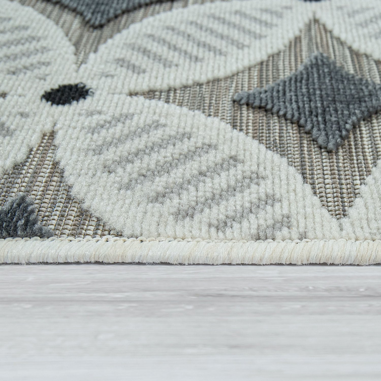 Paco Home Teppich »Charleroi 493«, rechteckig, 3 mm Höhe, 3D-Retro Design, In- und Outdoor geeignet