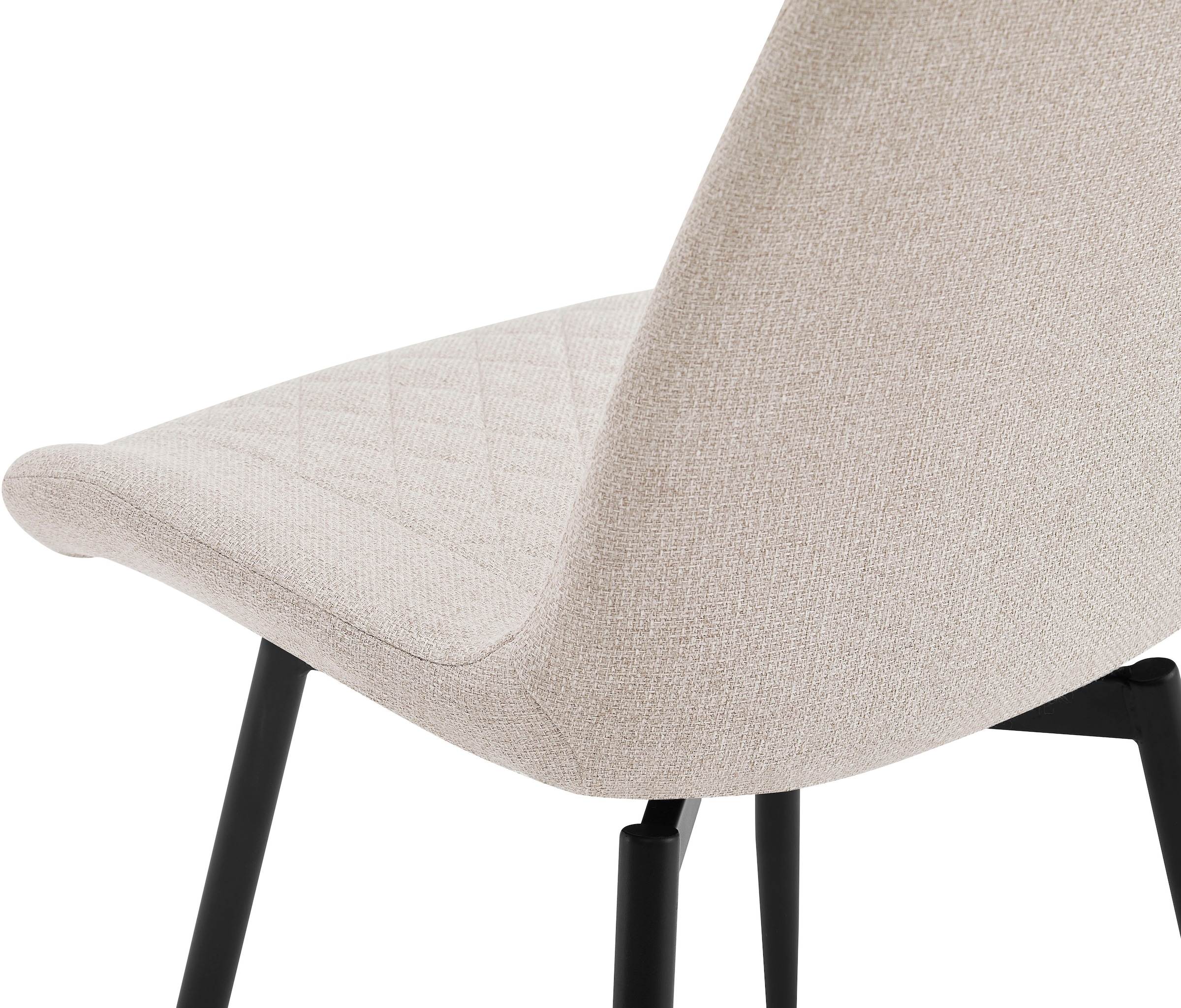 GOODproduct Esszimmerstuhl »Juniper, 2er-Set« () 2 Stk.Stuhl aus Webstoff mit moderner Rautensteppung und 360° Drehfunktion