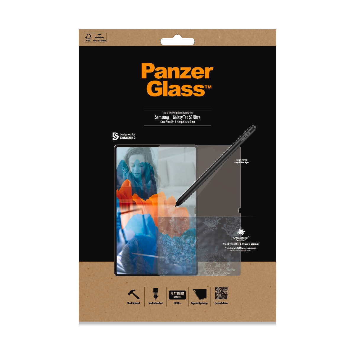 PanzerGlass Film de protection d'écran »Screen Protector Glass Samsung Galaxy Tab S8 Ultra«