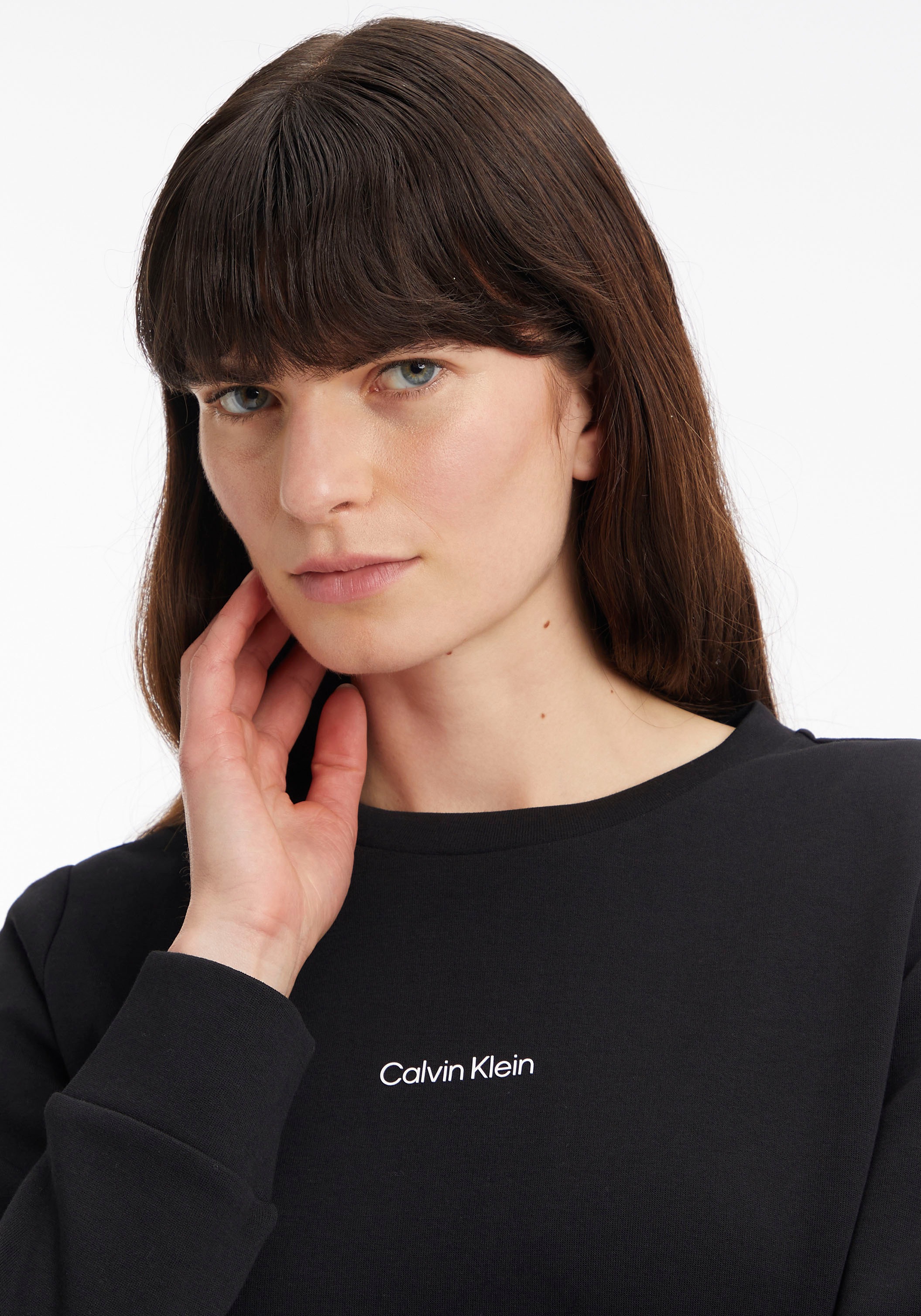 Calvin Klein Sweatshirt »MICRO LOGO ESS SWEATSHIRT«, mit Rundhalsausschnitt