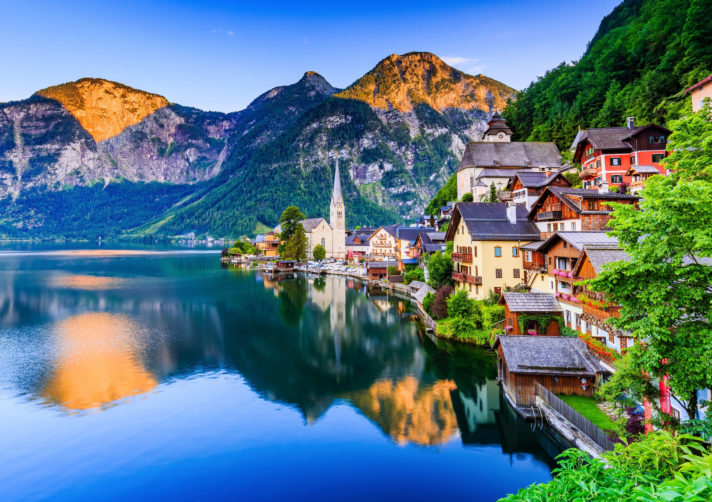 Image of Papermoon Fototapete "Hallstatt Austria" glatt